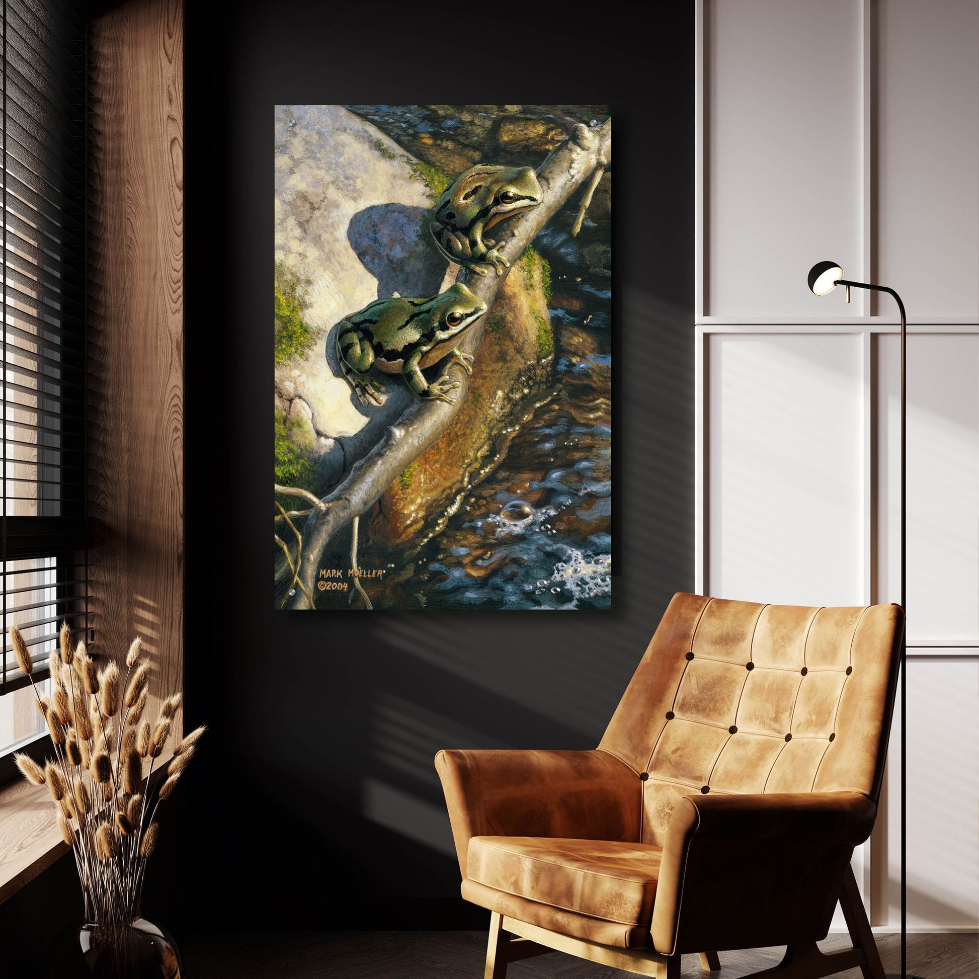 Epic Art 'Arizona Tree Frogs' by Mark Mueller Wildlife Art, Acrylic Glass Wall Art,24x36