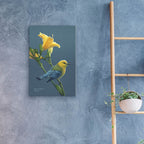 Epic Art 'Colors of Summer - Prothonotary Warbler' by Mark Mueller Wildlife Art, Acrylic Glass Wall Art,16x24