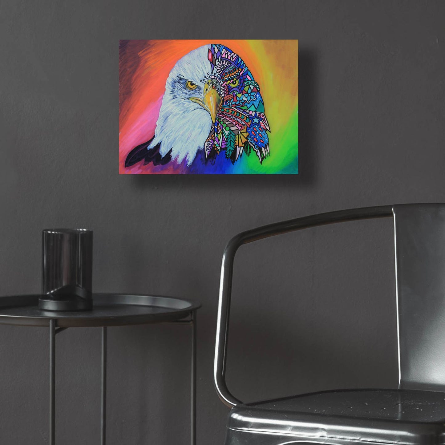 Epic Art 'Animals Of Pride - Eagle' by Martin Nasim, Acrylic Glass Wall Art,16x12