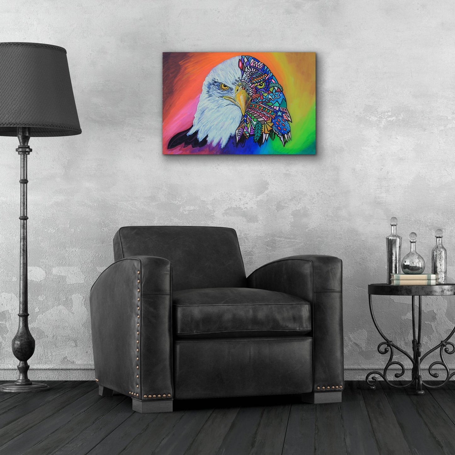 Epic Art 'Animals Of Pride - Eagle' by Martin Nasim, Acrylic Glass Wall Art,24x16