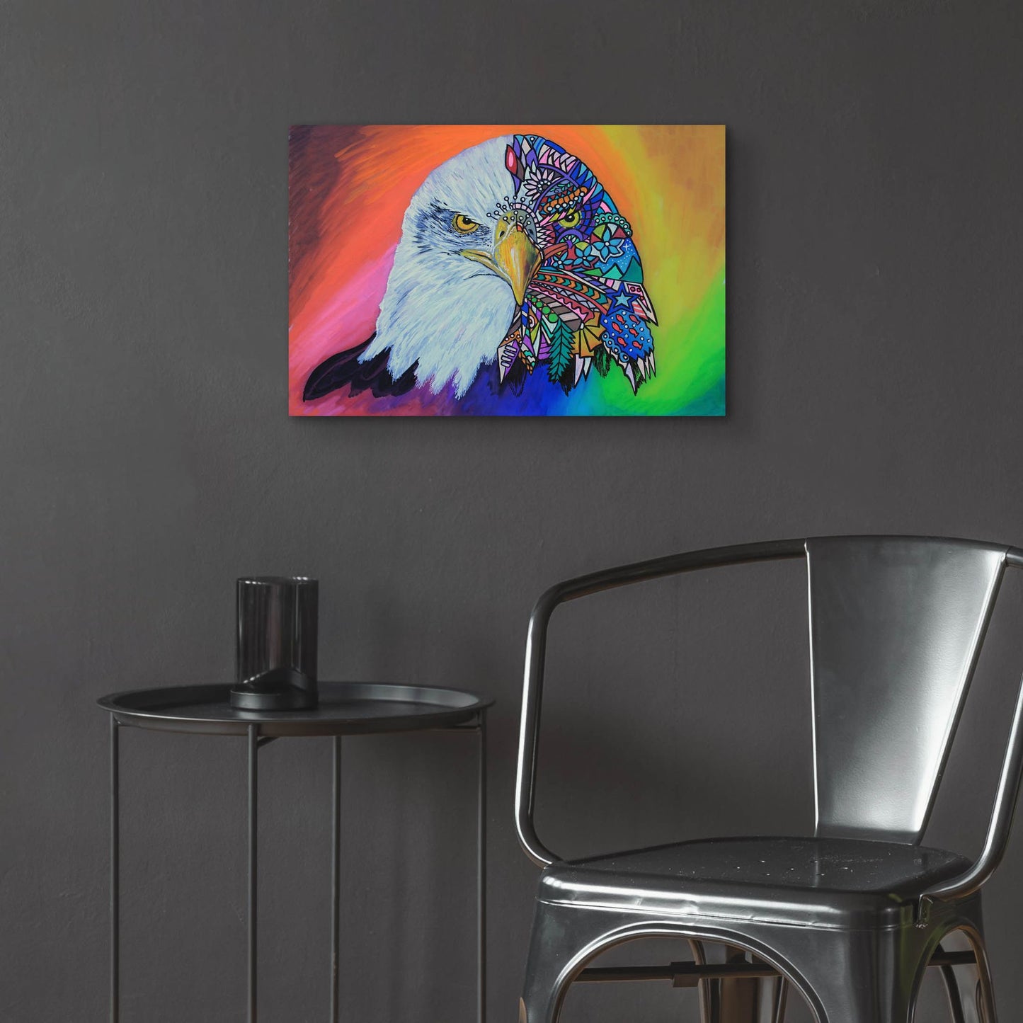 Epic Art 'Animals Of Pride - Eagle' by Martin Nasim, Acrylic Glass Wall Art,24x16