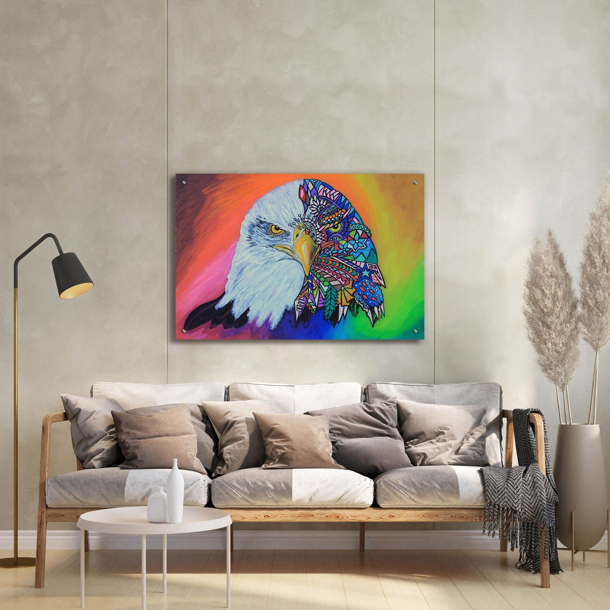 Epic Art 'Animals Of Pride - Eagle' by Martin Nasim, Acrylic Glass Wall Art,36x24