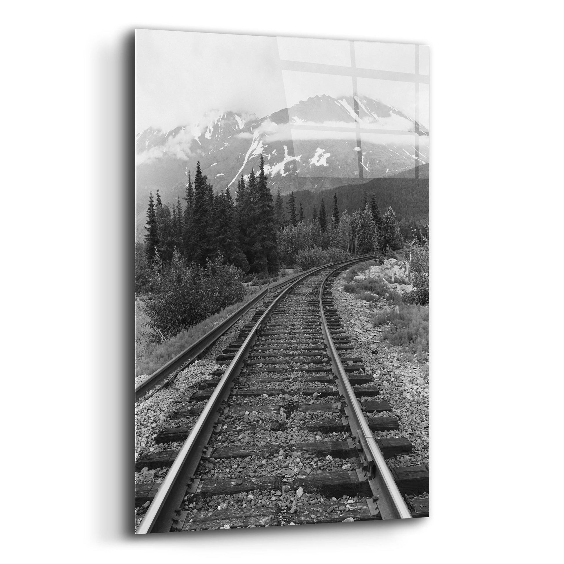 Epic Art 'Railroad Tracks, Alaska 85' by Monte Nagler, Acrylic Glass Wall Art,12x16