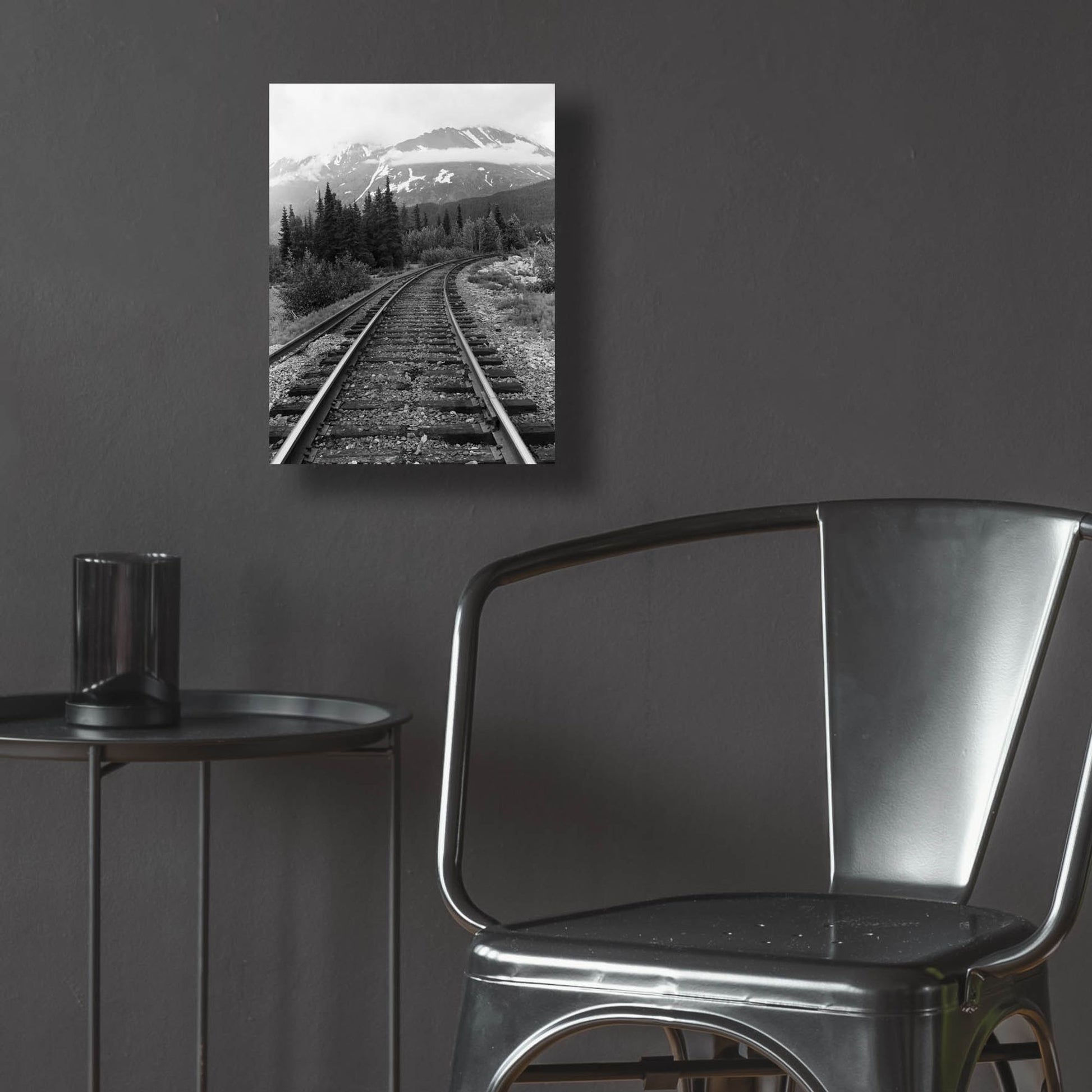 Epic Art 'Railroad Tracks, Alaska 85' by Monte Nagler, Acrylic Glass Wall Art,12x16