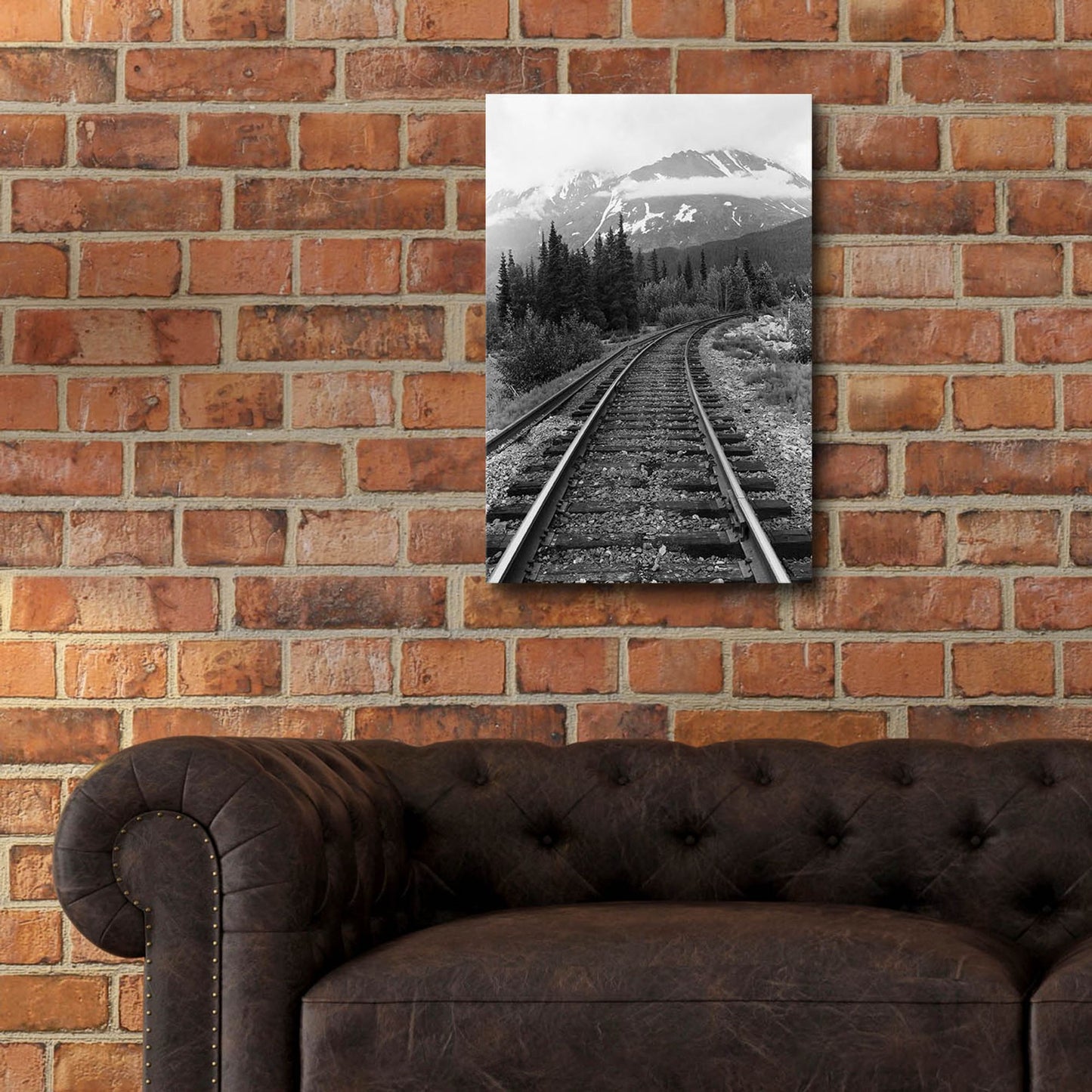 Epic Art 'Railroad Tracks, Alaska 85' by Monte Nagler, Acrylic Glass Wall Art,16x24