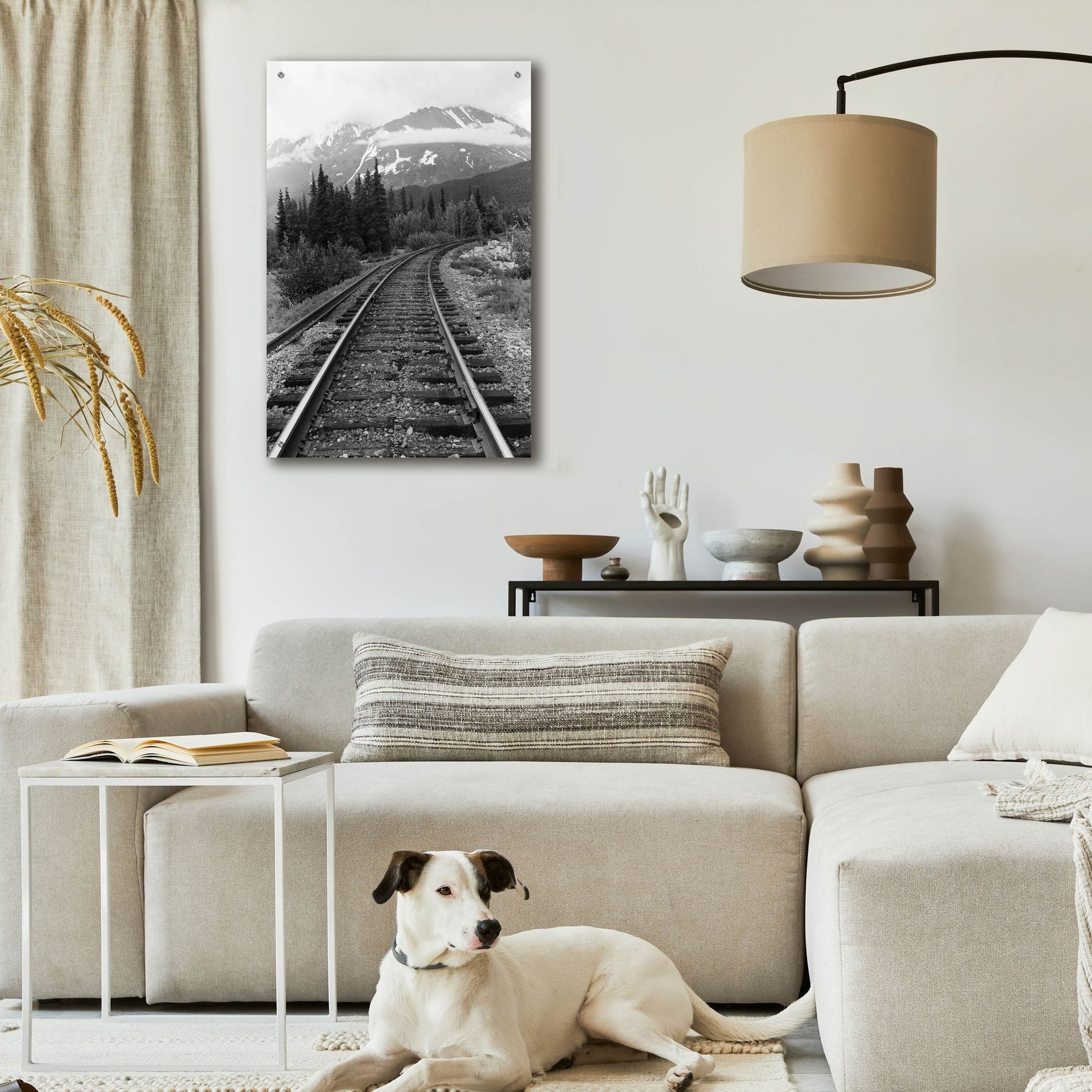 Epic Art 'Railroad Tracks, Alaska 85' by Monte Nagler, Acrylic Glass Wall Art,24x36