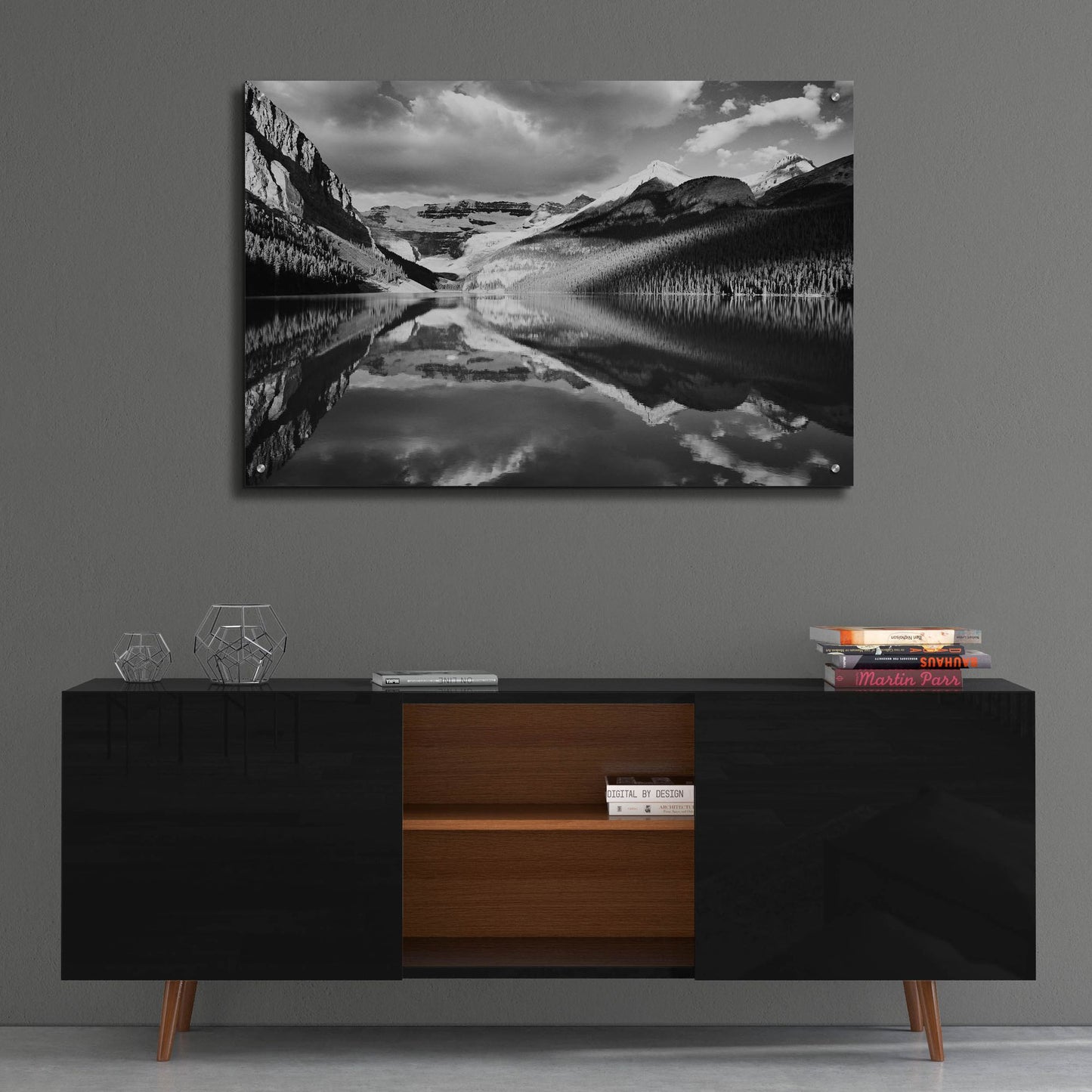 Epic Art 'Lake Louise Reflections, Canadian Rockies 06' by Monte Nagler, Acrylic Glass Wall Art,36x24