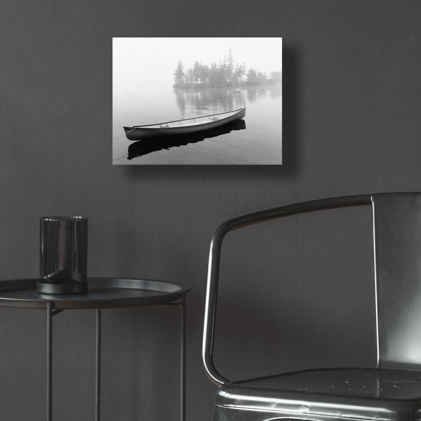 Epic Art 'Lone Canoe, Nova Scotia, Canada 04' by Monte Nagler, Acrylic Glass Wall Art,16x12