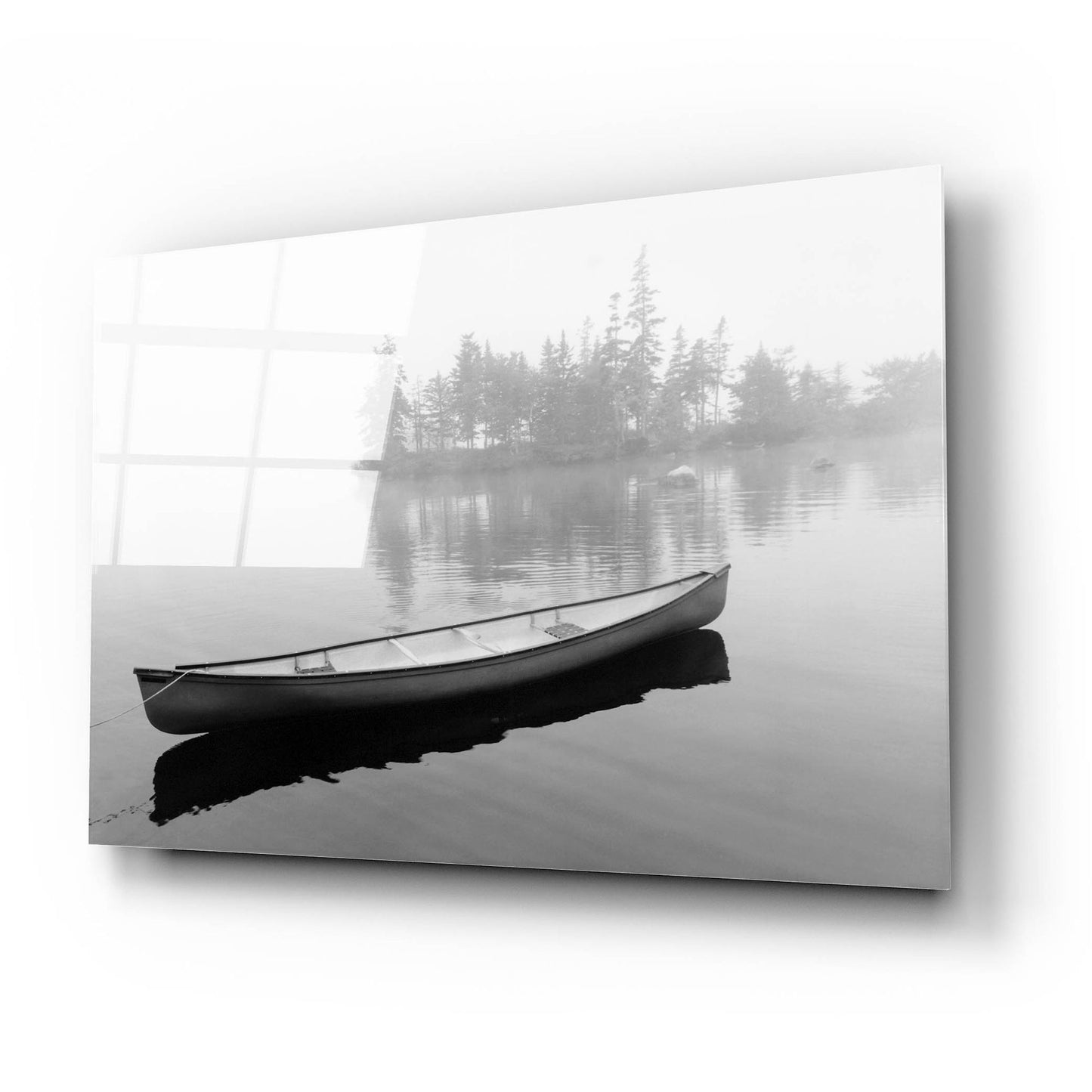 Epic Art 'Lone Canoe, Nova Scotia, Canada 04' by Monte Nagler, Acrylic Glass Wall Art,24x16