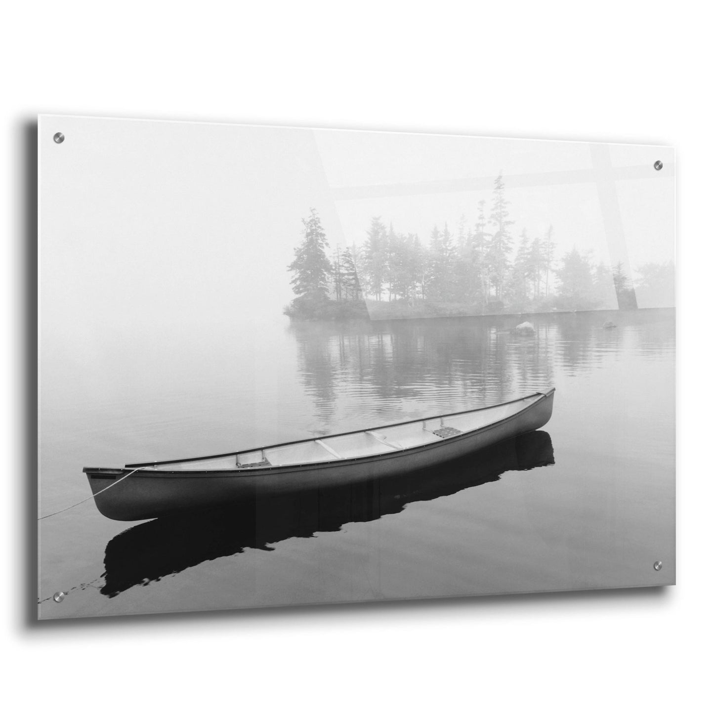 Epic Art 'Lone Canoe, Nova Scotia, Canada 04' by Monte Nagler, Acrylic Glass Wall Art,36x24