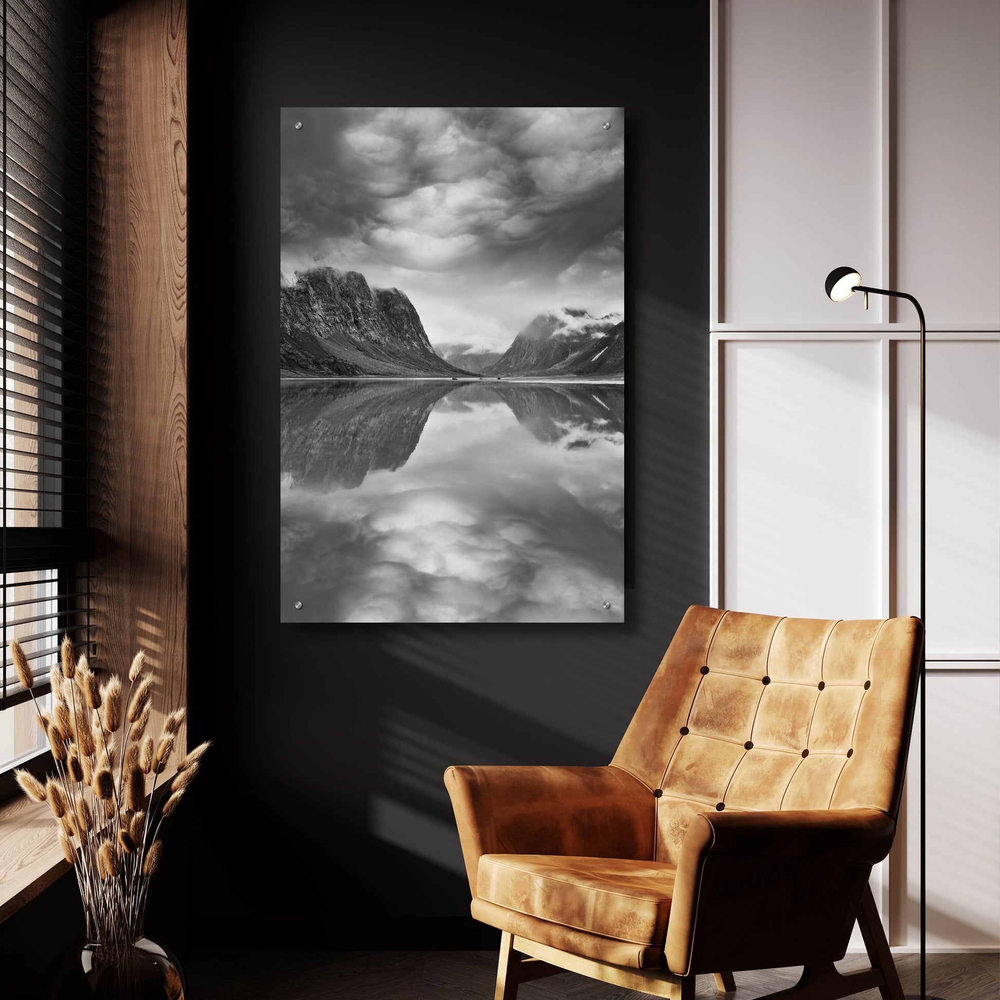 Epic Art 'Mountain Reflections 2, Canada 81' by Monte Nagler, Acrylic Glass Wall Art,24x36