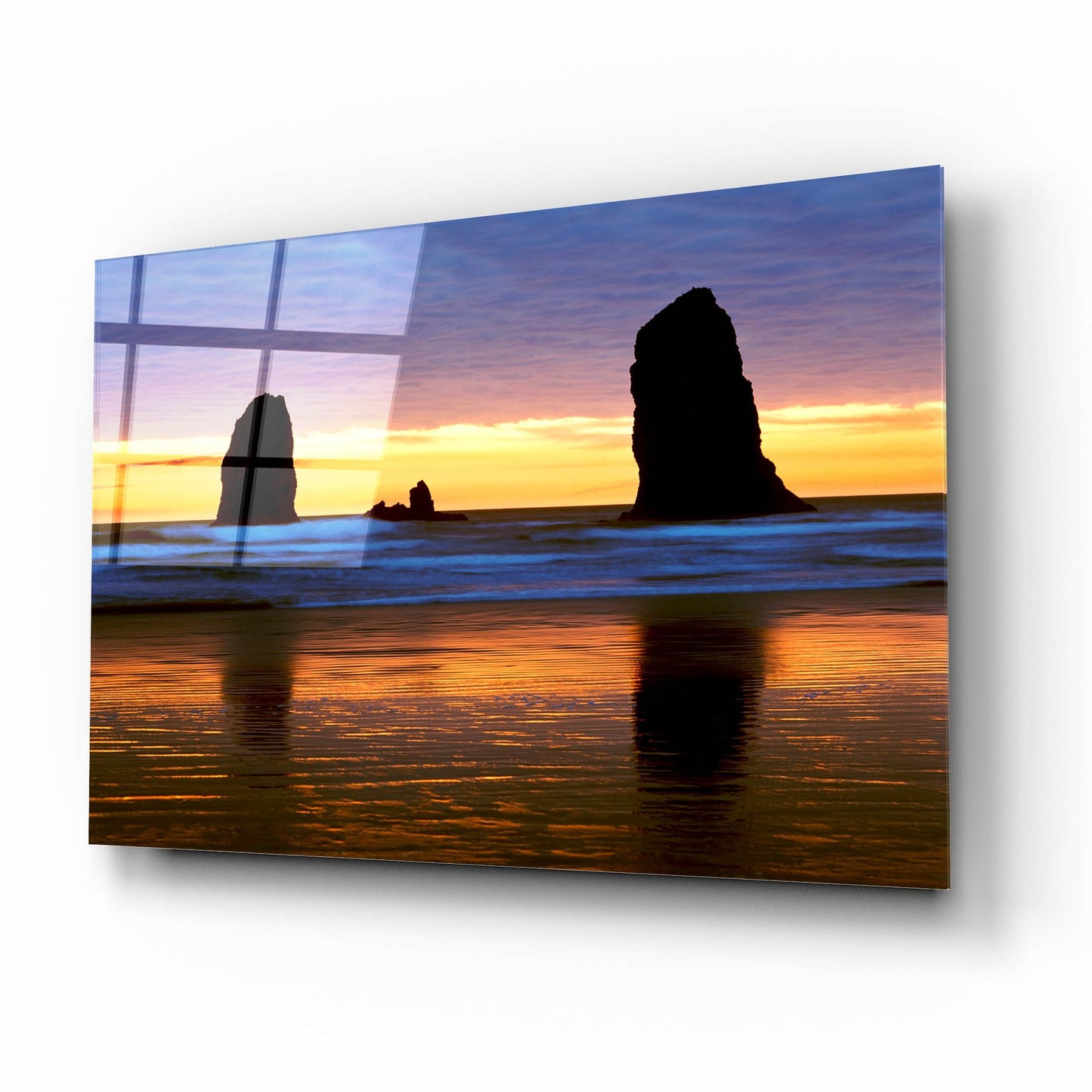 Epic Art 'Canyon Beach Sunset, Oregon 02' by Monte Nagler, Acrylic Glass Wall Art,16x12