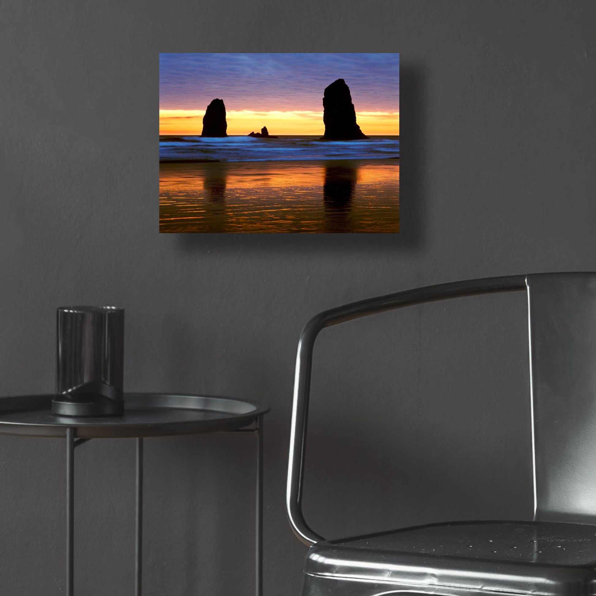 Epic Art 'Canyon Beach Sunset, Oregon 02' by Monte Nagler, Acrylic Glass Wall Art,16x12