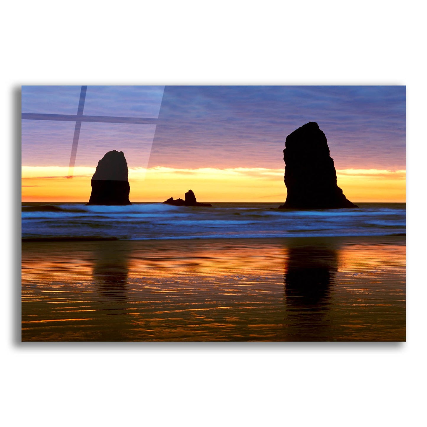 Epic Art 'Canyon Beach Sunset, Oregon 02' by Monte Nagler, Acrylic Glass Wall Art,16x12