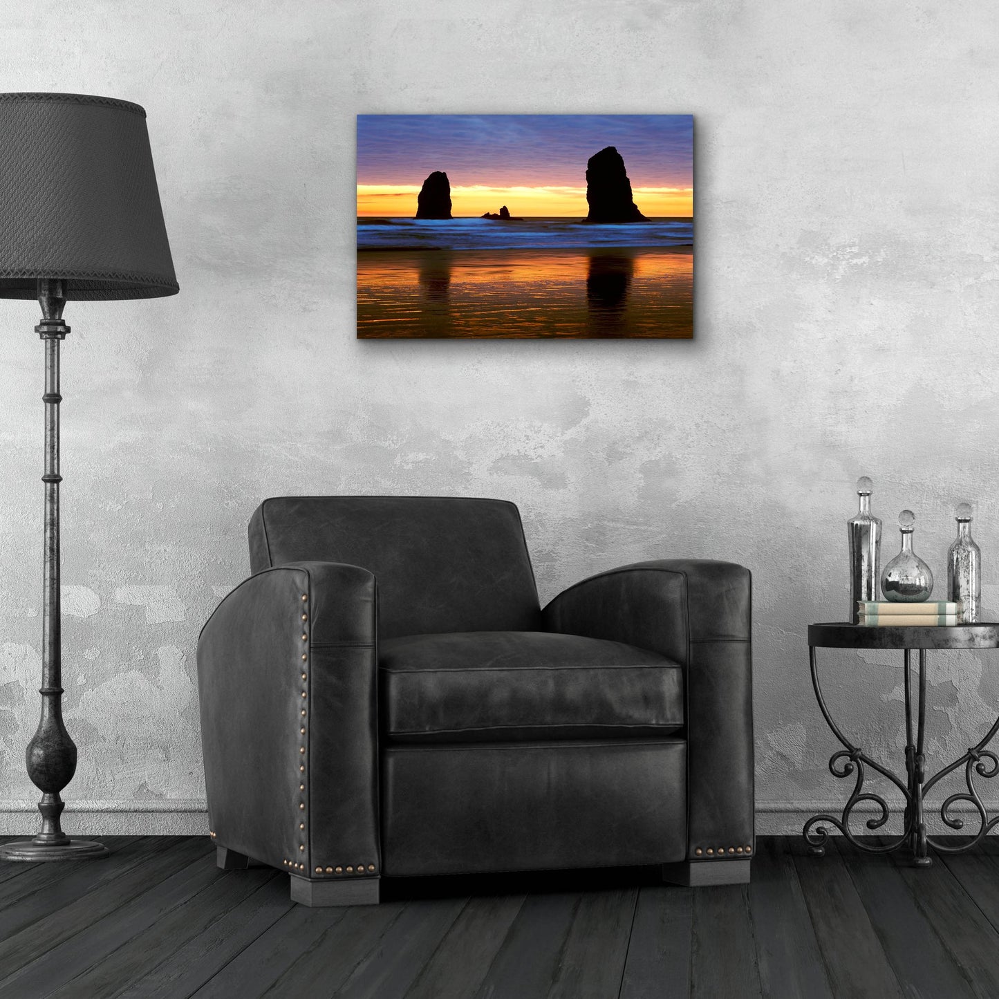 Epic Art 'Canyon Beach Sunset, Oregon 02' by Monte Nagler, Acrylic Glass Wall Art,24x16