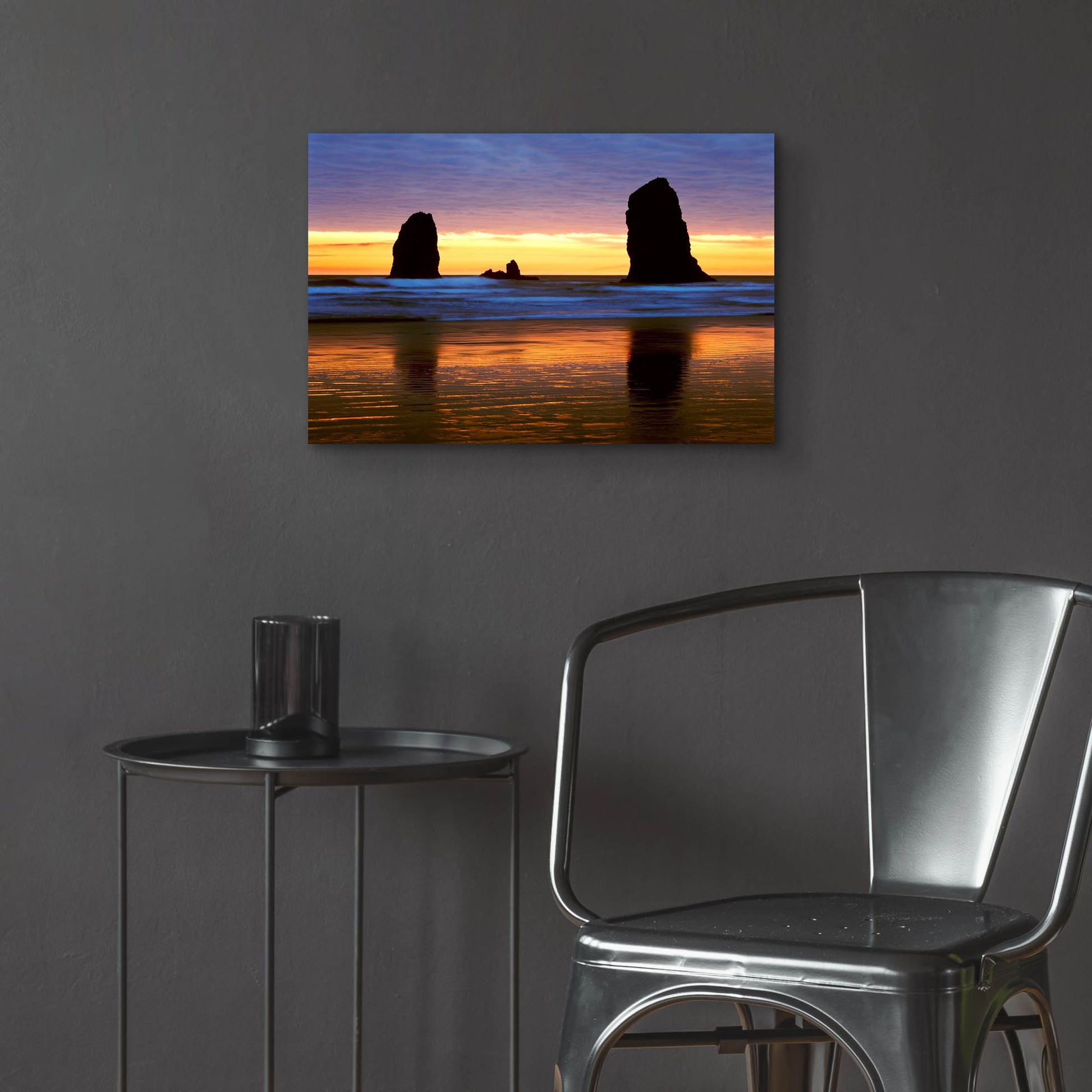 Epic Art 'Canyon Beach Sunset, Oregon 02' by Monte Nagler, Acrylic Glass Wall Art,24x16