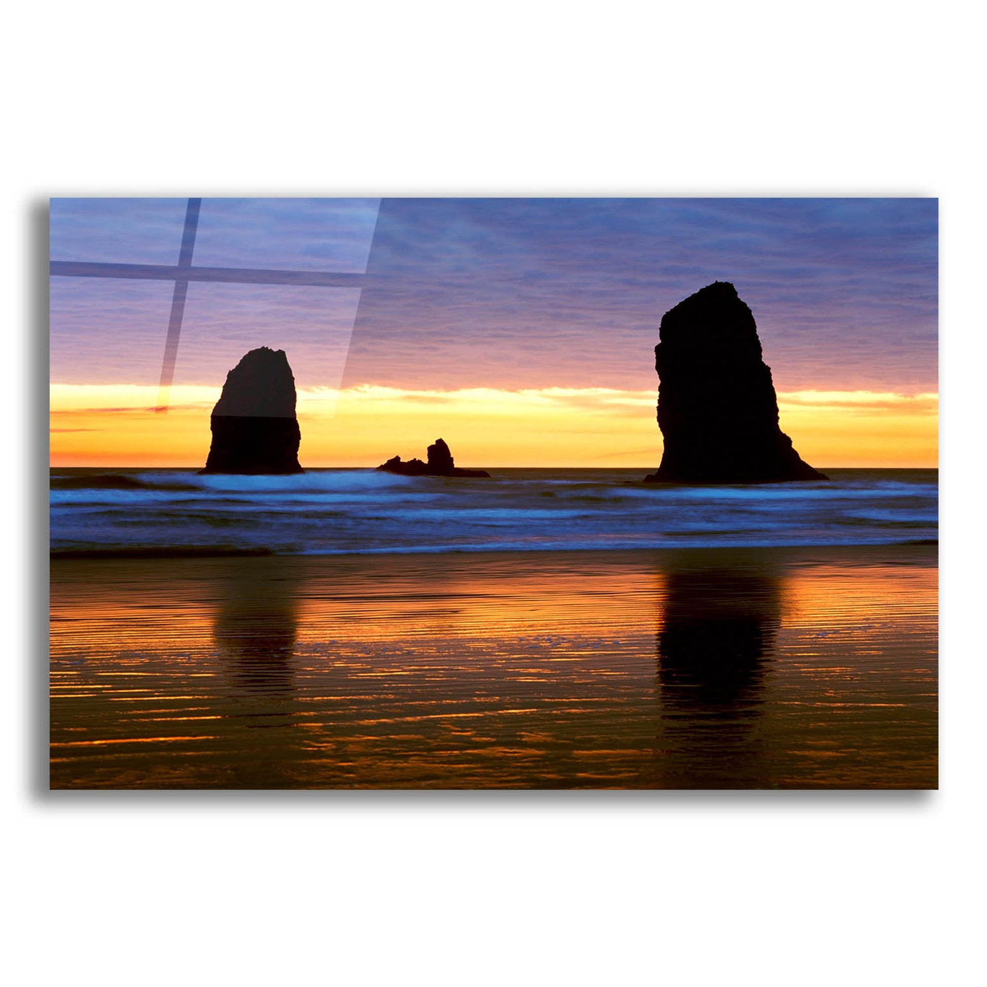 Epic Art 'Canyon Beach Sunset, Oregon 02' by Monte Nagler, Acrylic Glass Wall Art,24x16