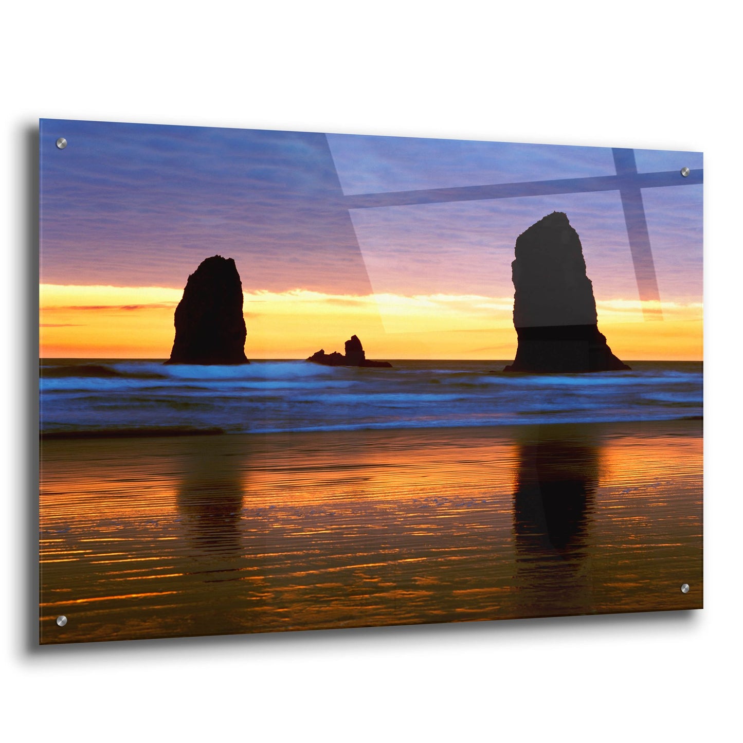 Epic Art 'Canyon Beach Sunset, Oregon 02' by Monte Nagler, Acrylic Glass Wall Art,36x24