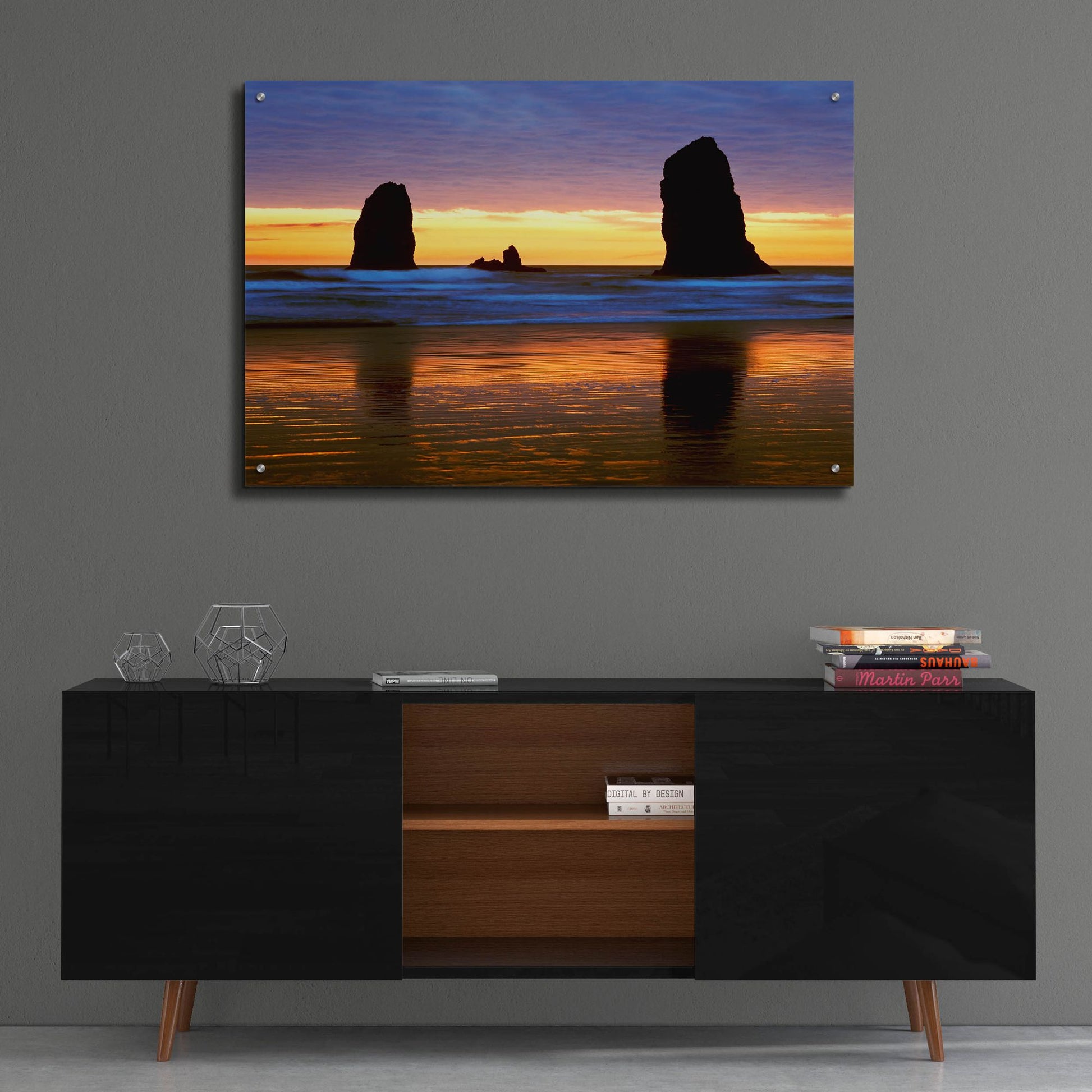 Epic Art 'Canyon Beach Sunset, Oregon 02' by Monte Nagler, Acrylic Glass Wall Art,36x24