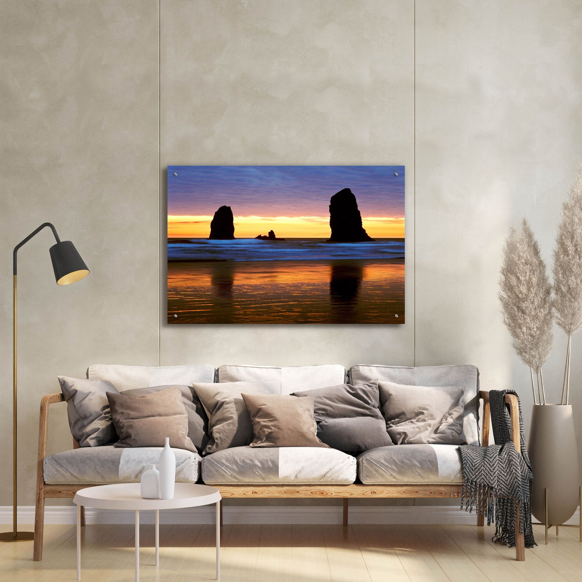 Epic Art 'Canyon Beach Sunset, Oregon 02' by Monte Nagler, Acrylic Glass Wall Art,36x24