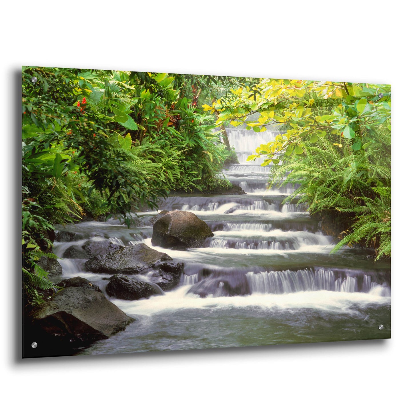 Epic Art 'Terraced Falls' by Monte Nagler, Acrylic Glass Wall Art,36x24