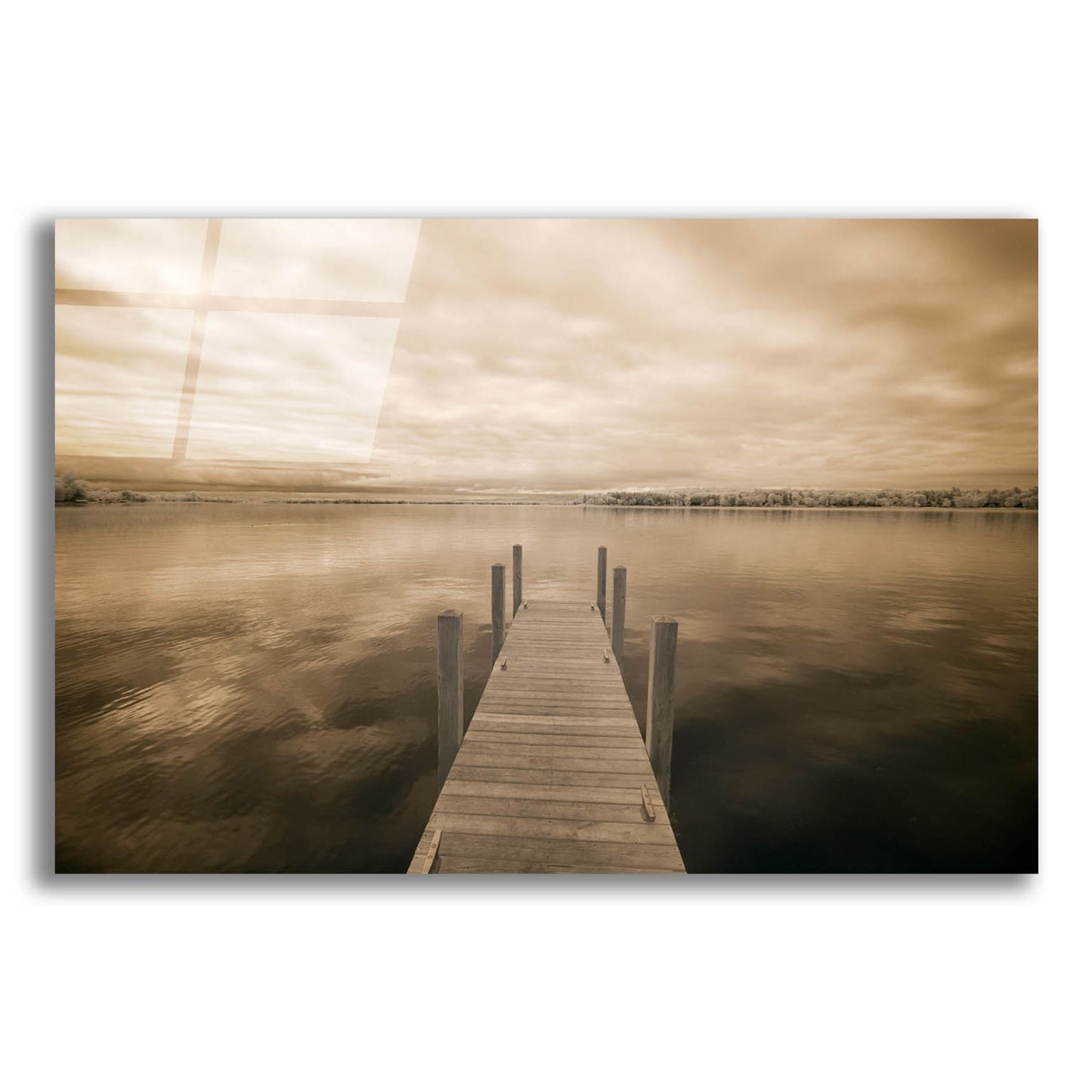 Epic Art 'Dock at Crooked Lake, Conway, Michigan 09' by Monte Nagler, Acrylic Glass Wall Art