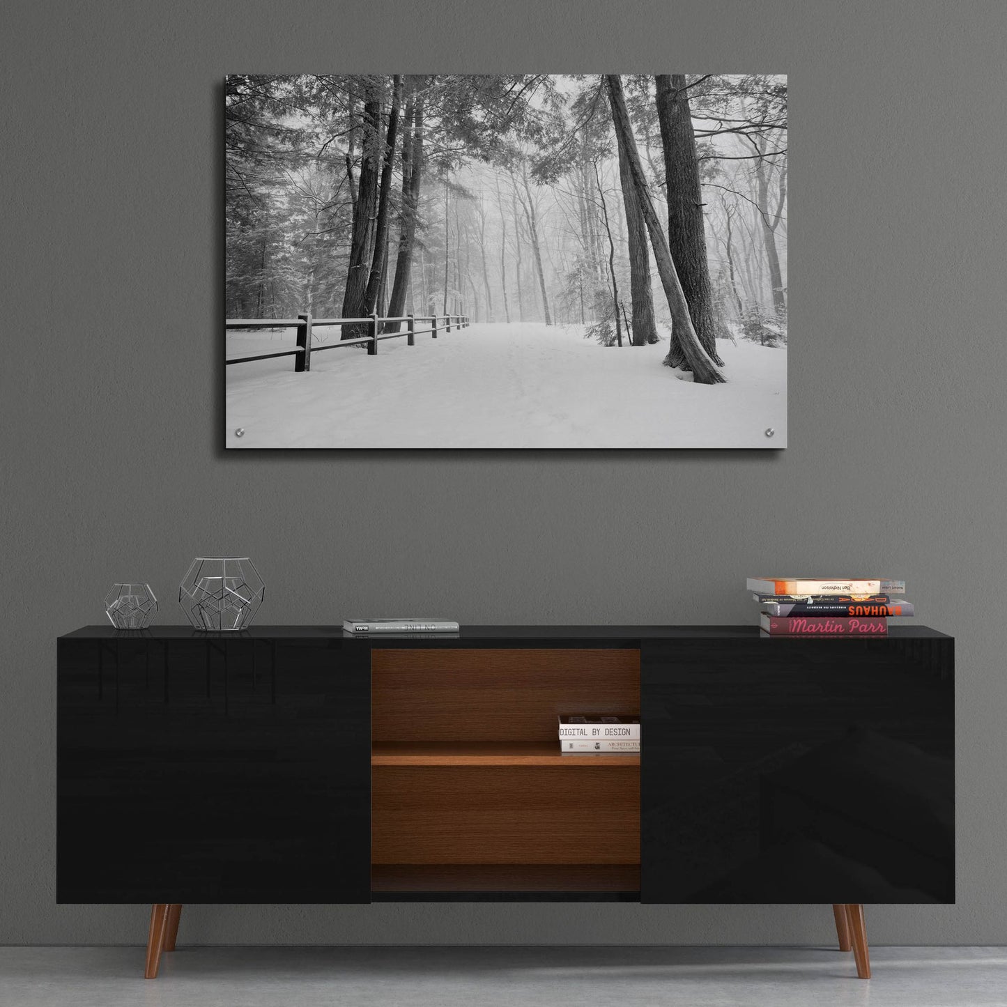 Epic Art 'Winter's Path' by Monte Nagler, Acrylic Glass Wall Art,36x24