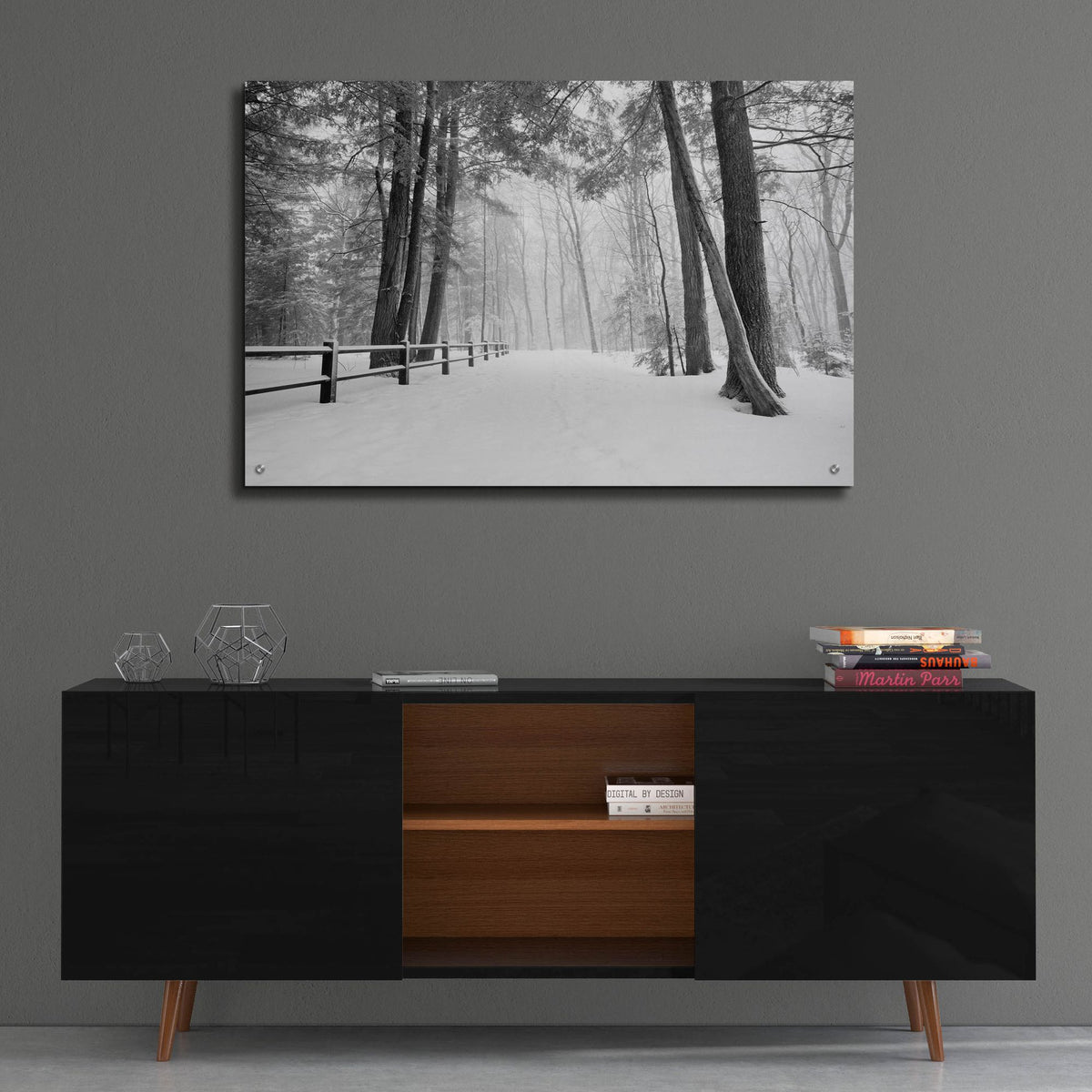 Epic Art 'Winter's Path' by Monte Nagler, Acrylic Glass Wall Art,36x24