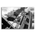 Epic Art 'Renaissance Center & Flags, Detroit, Michigan 06' by Monte Nagler, Acrylic Glass Wall Art