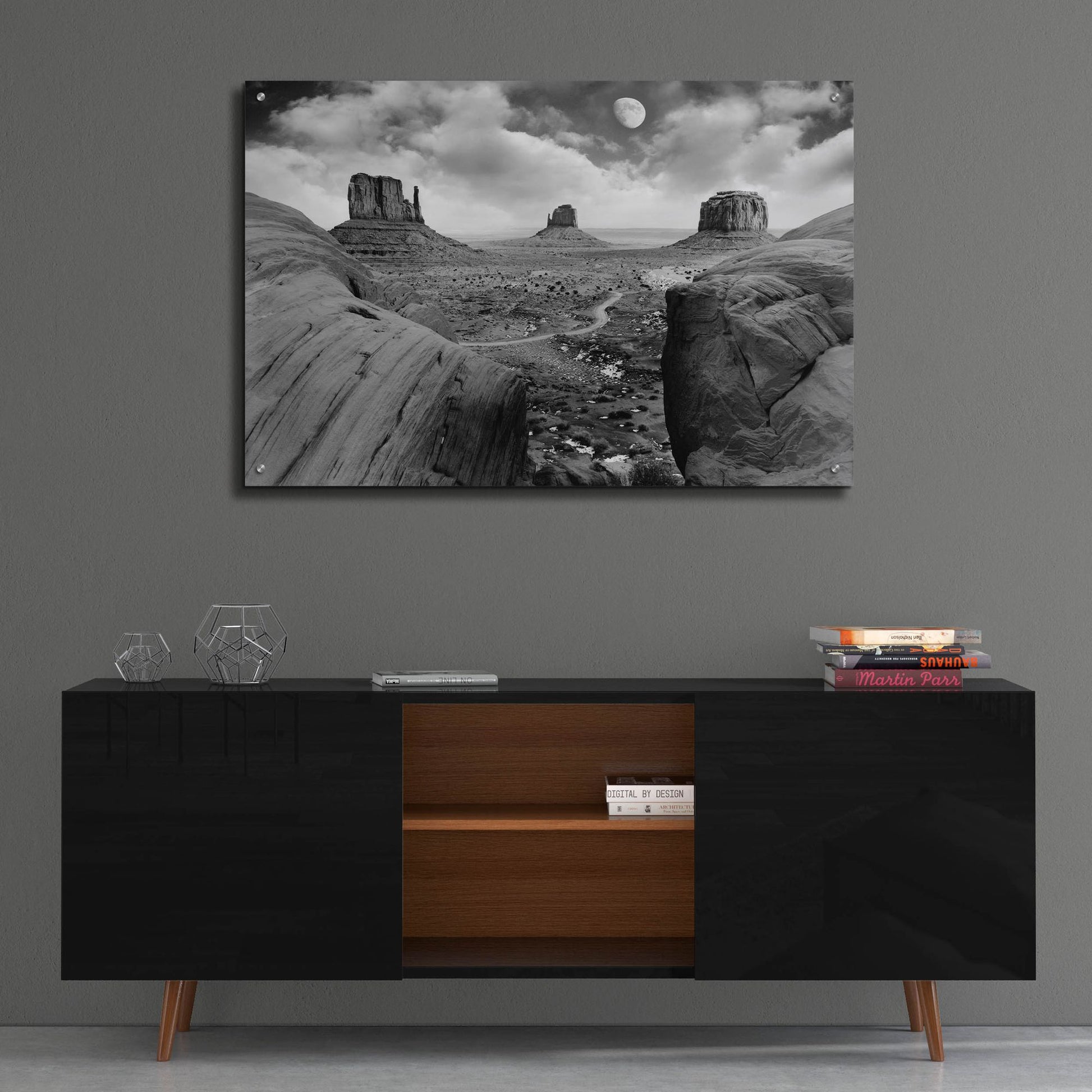 Epic Art 'Monument Valley Moonrise, Arizona 07' by Monte Nagler, Acrylic Glass Wall Art,36x24