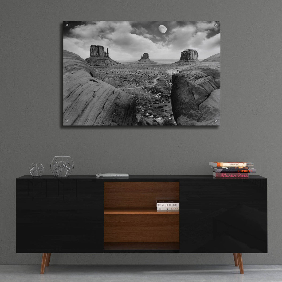 Epic Art 'Monument Valley Moonrise, Arizona 07' by Monte Nagler, Acrylic Glass Wall Art,36x24