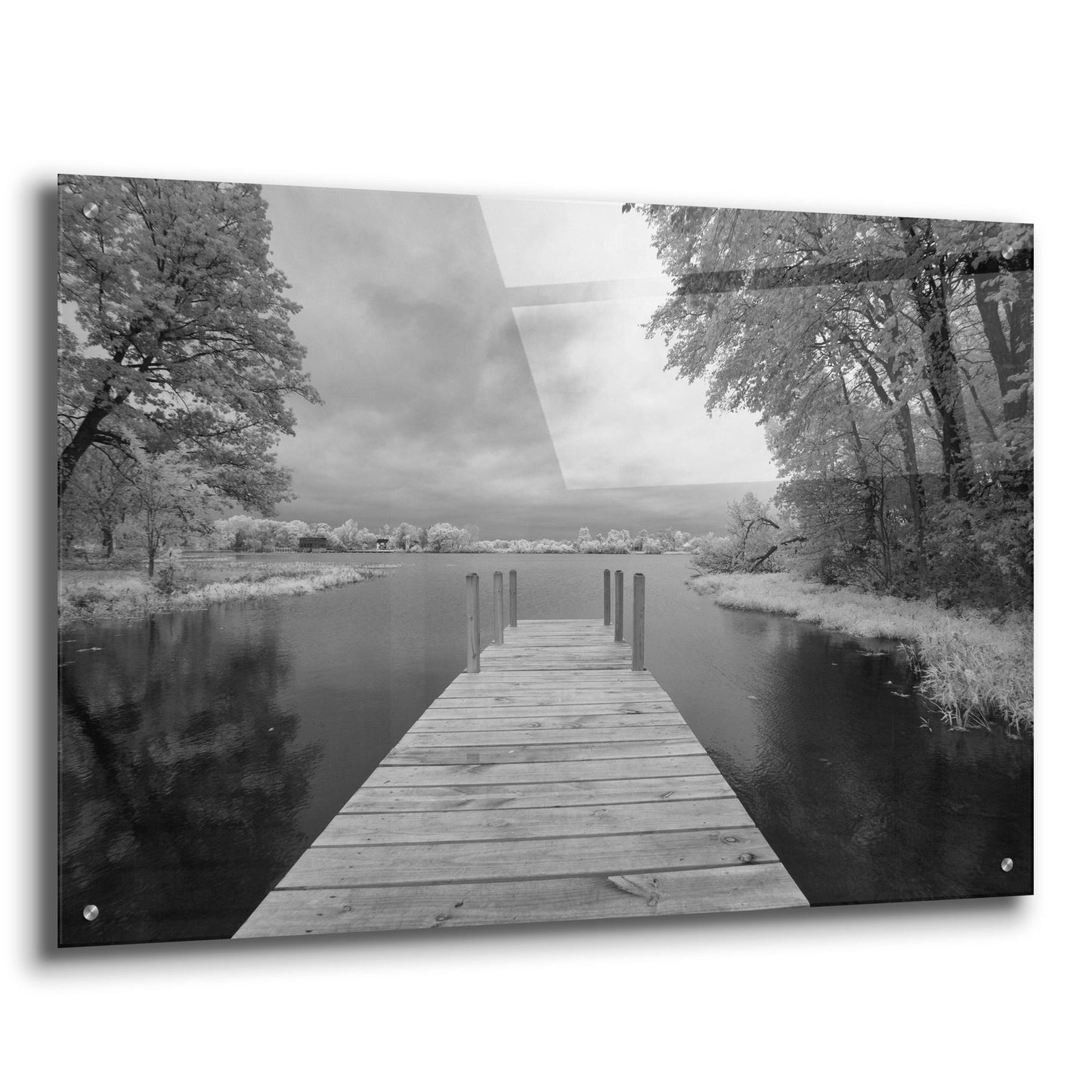 Epic Art 'Dock at St. Joseph River, Centreville' by Monte Nagler, Acrylic Glass Wall Art,36x24