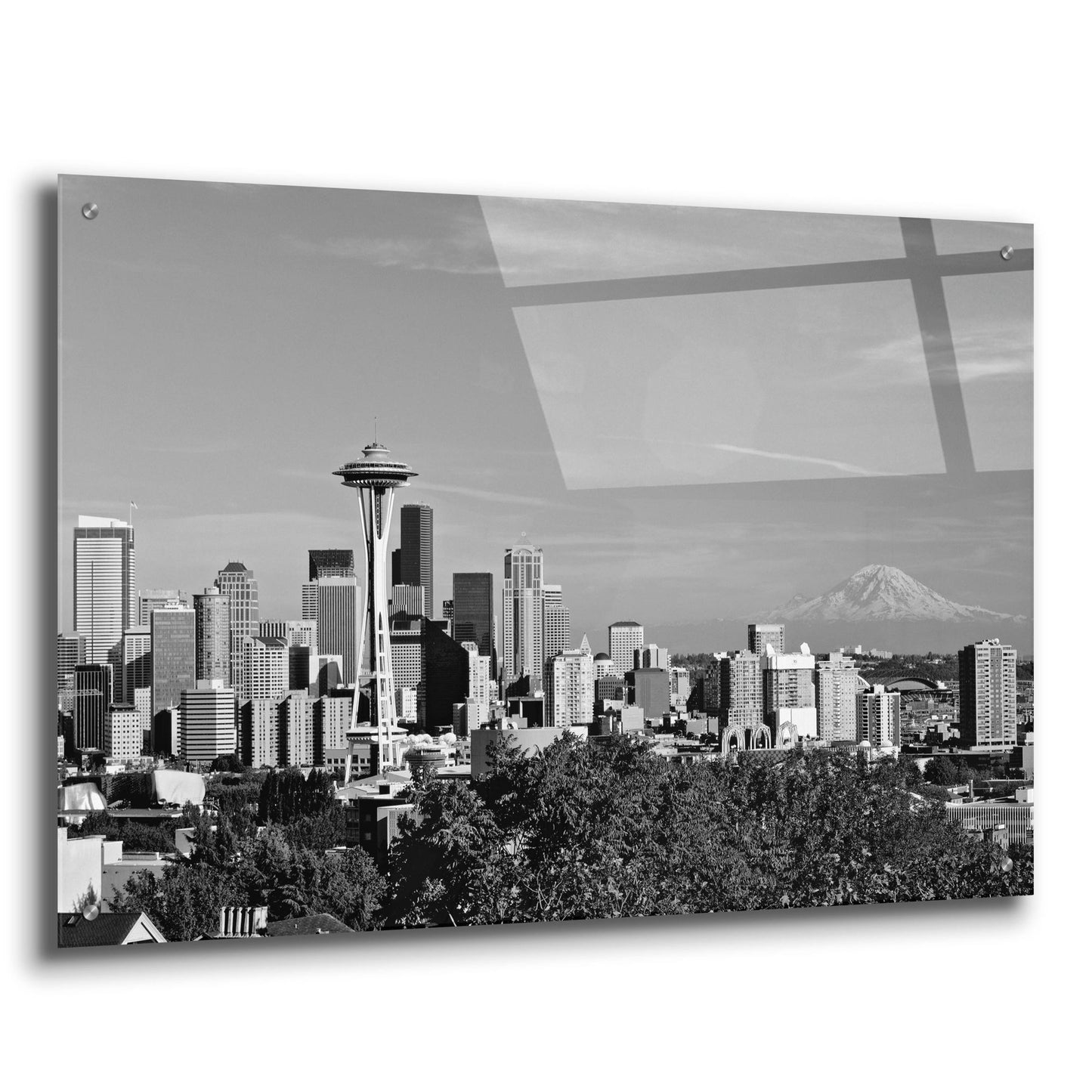 Epic Art 'Seattle Cityscape, Washington 02' by Monte Nagler, Acrylic Glass Wall Art,36x24