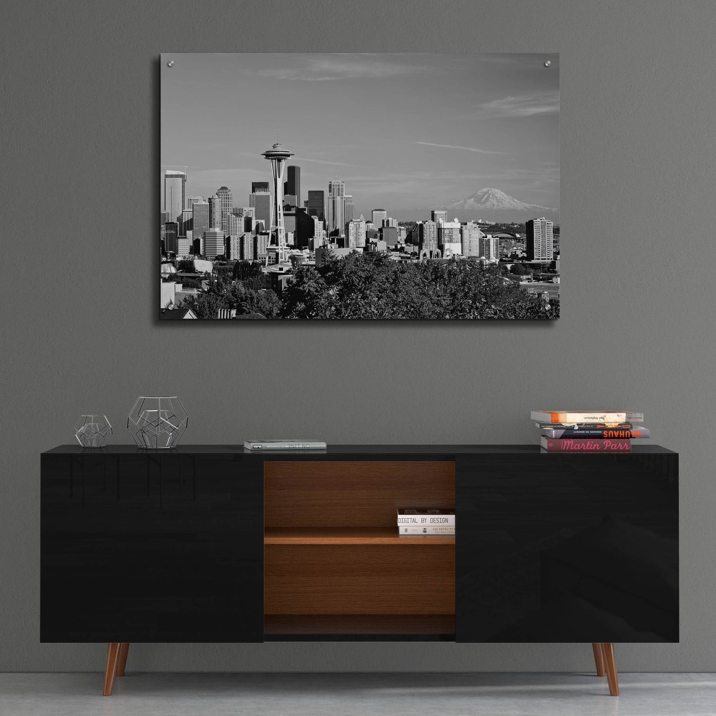 Epic Art 'Seattle Cityscape, Washington 02' by Monte Nagler, Acrylic Glass Wall Art,36x24