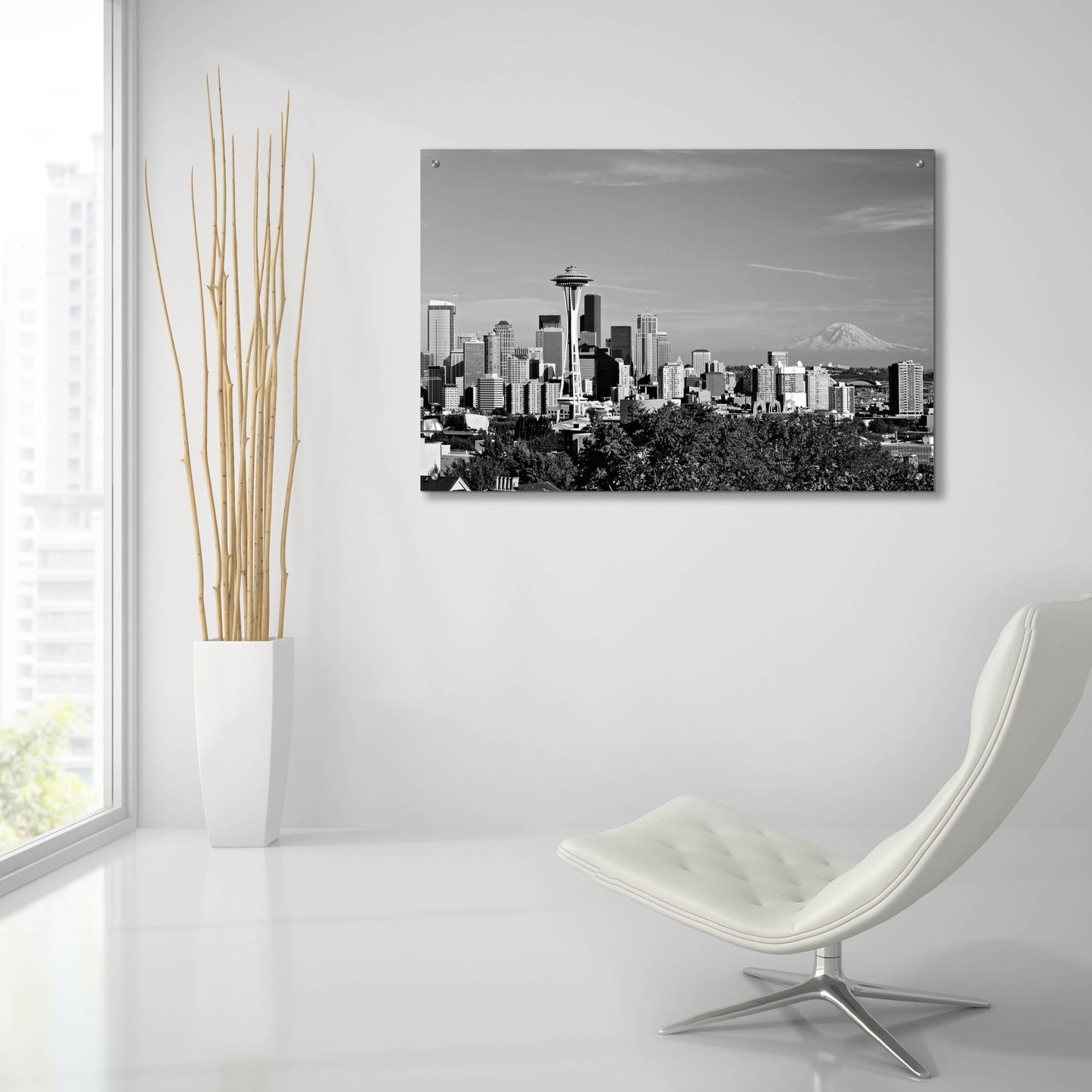 Epic Art 'Seattle Cityscape, Washington 02' by Monte Nagler, Acrylic Glass Wall Art,36x24