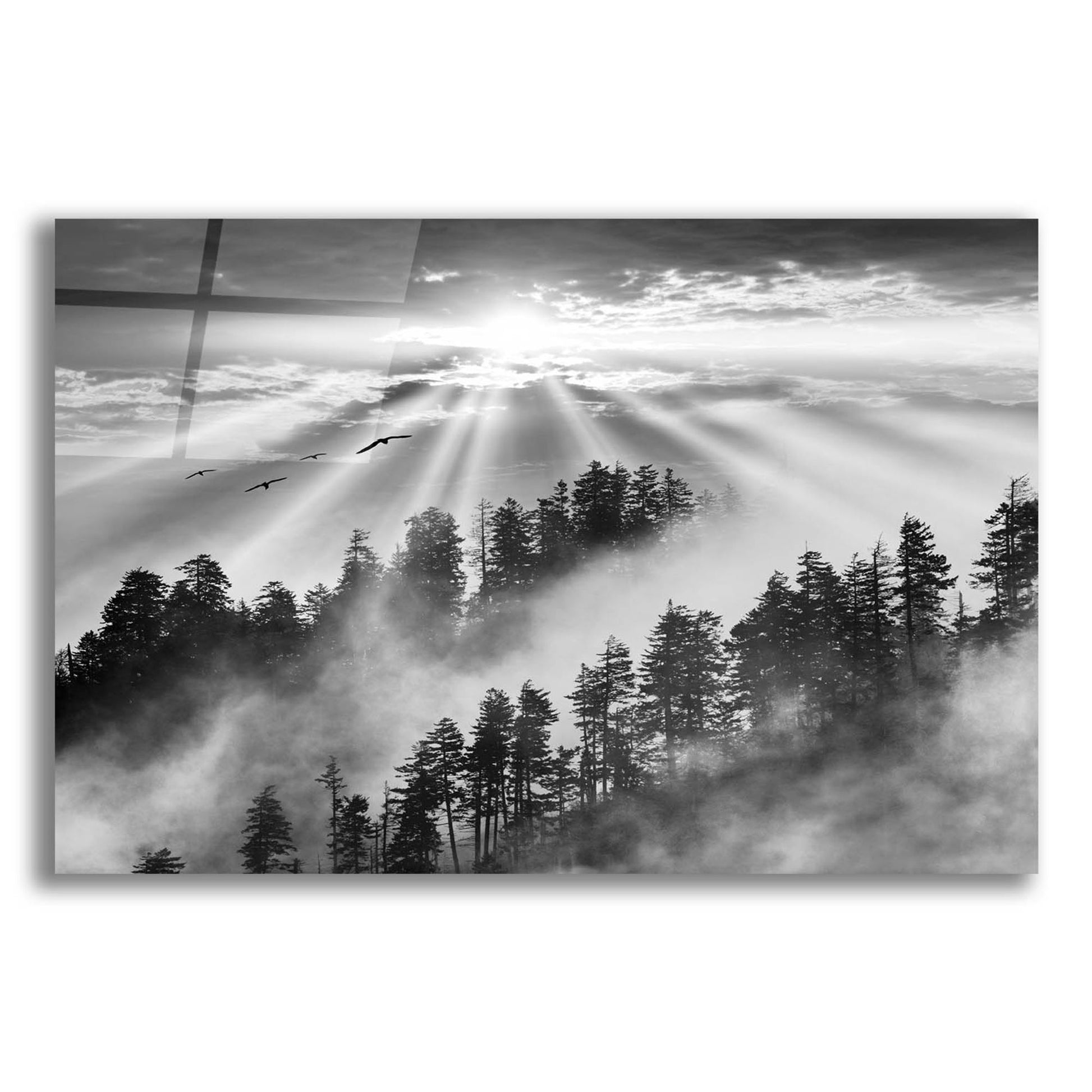 Epic Art 'Smoky Mountain Sunrise, Tennessee' by Monte Nagler, Acrylic Glass Wall Art,16x12