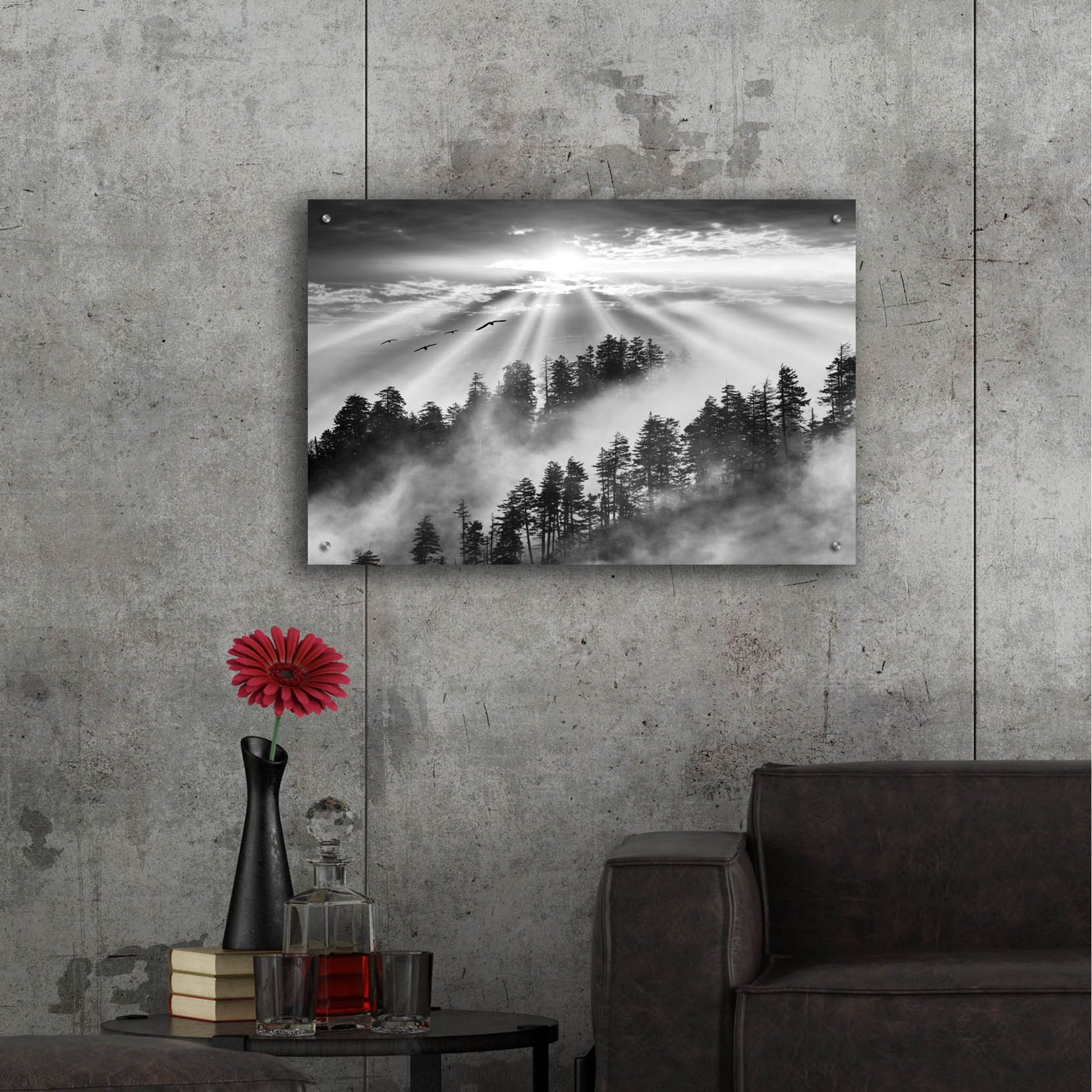 Epic Art 'Smoky Mountain Sunrise, Tennessee' by Monte Nagler, Acrylic Glass Wall Art,36x24