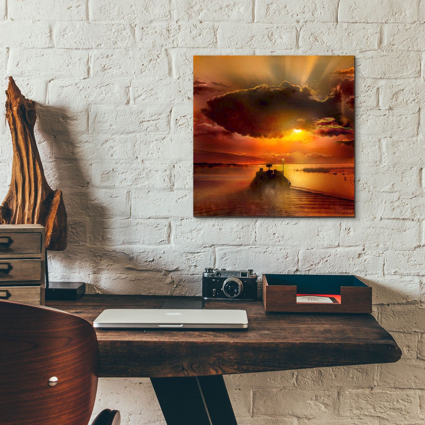 Epic Art 'The Morning Bite' by Murray Henderson Fine Art, Acrylic Glass Wall Art,12x12