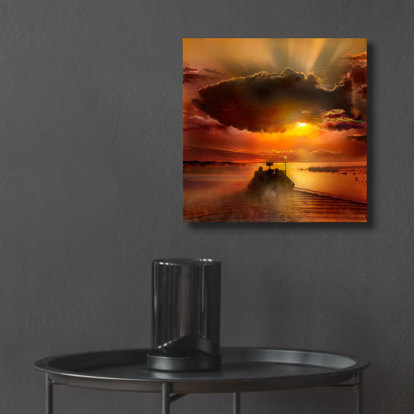 Epic Art 'The Morning Bite' by Murray Henderson Fine Art, Acrylic Glass Wall Art,12x12