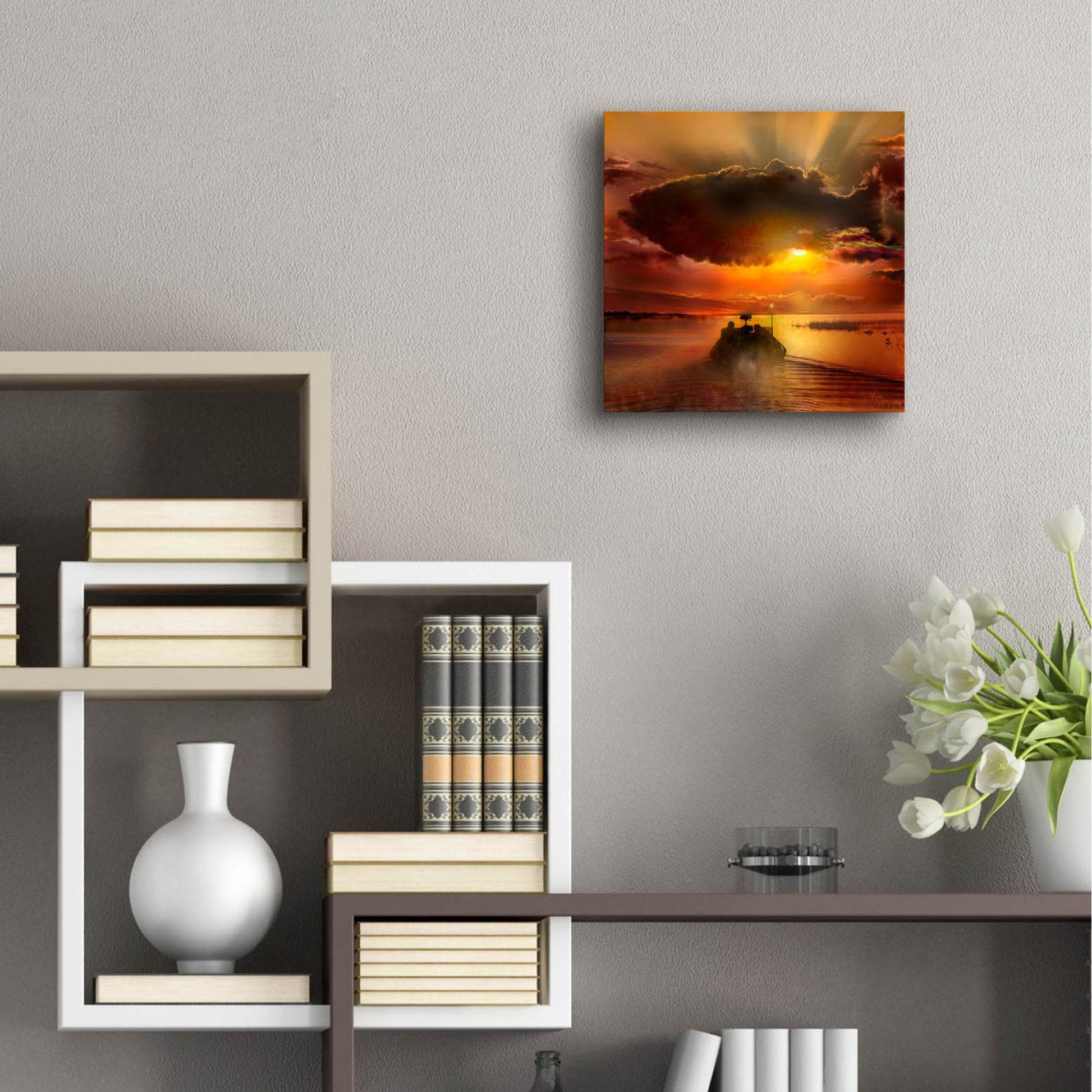 Epic Art 'The Morning Bite' by Murray Henderson Fine Art, Acrylic Glass Wall Art,12x12