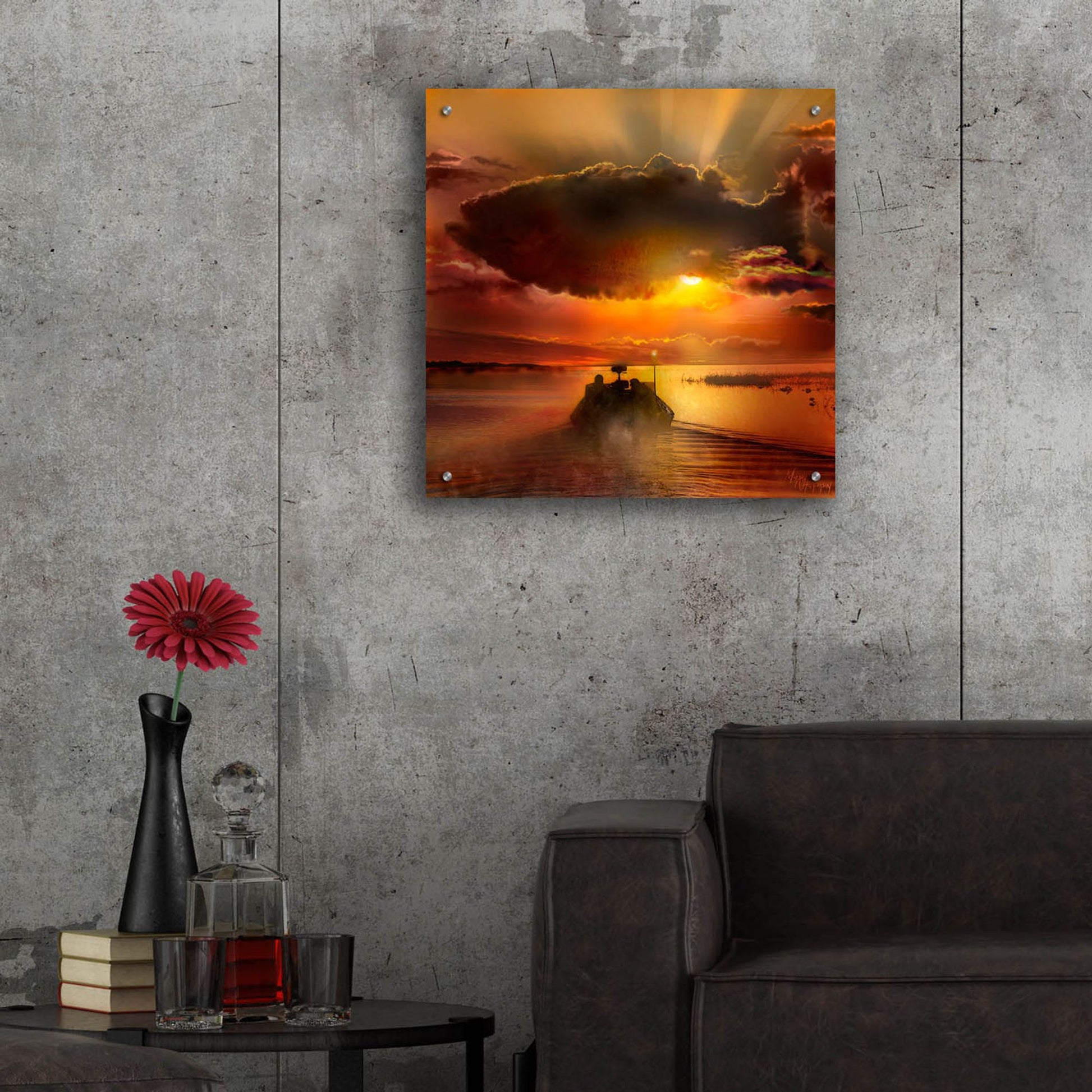 Epic Art 'The Morning Bite' by Murray Henderson Fine Art, Acrylic Glass Wall Art,24x24