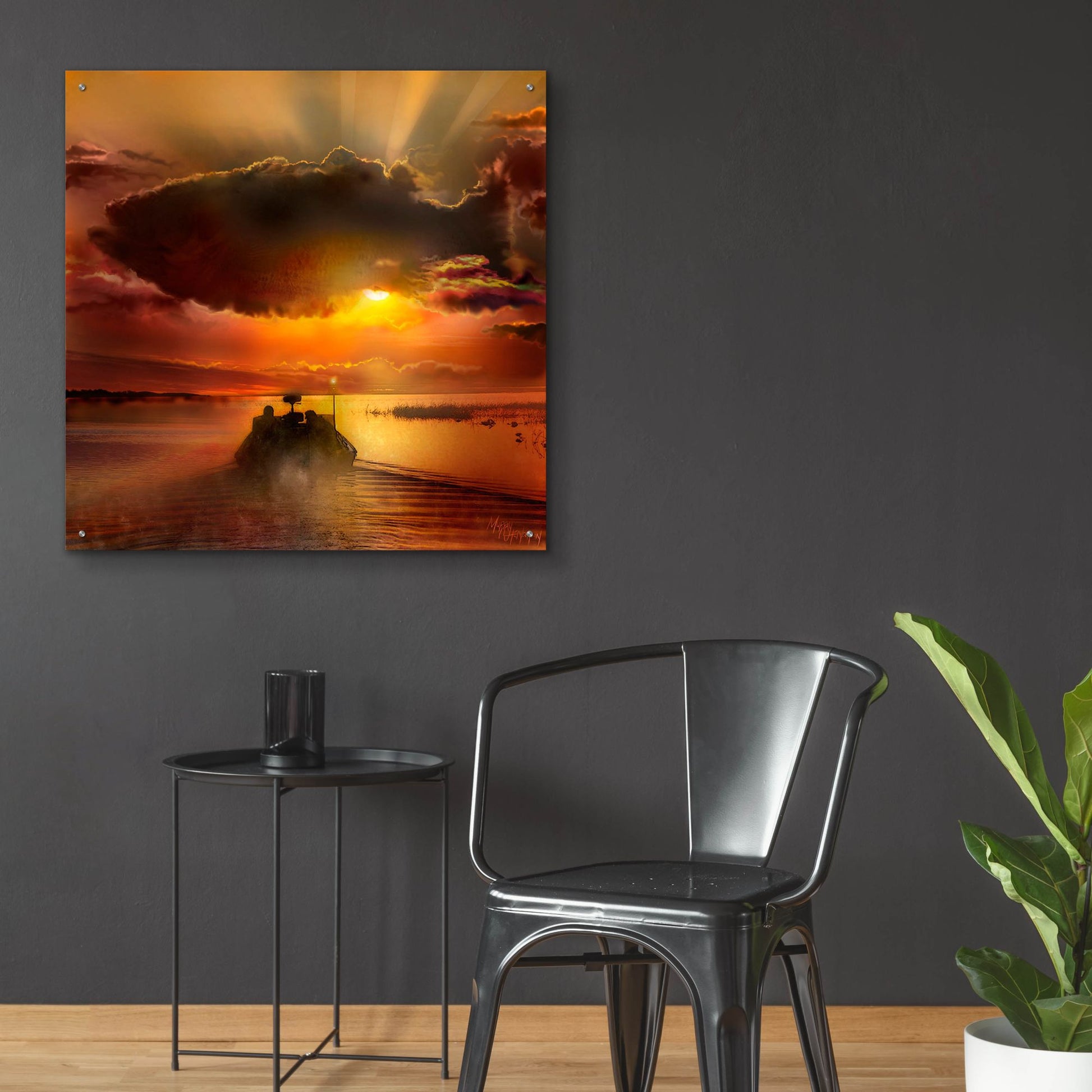 Epic Art 'The Morning Bite' by Murray Henderson Fine Art, Acrylic Glass Wall Art,36x36