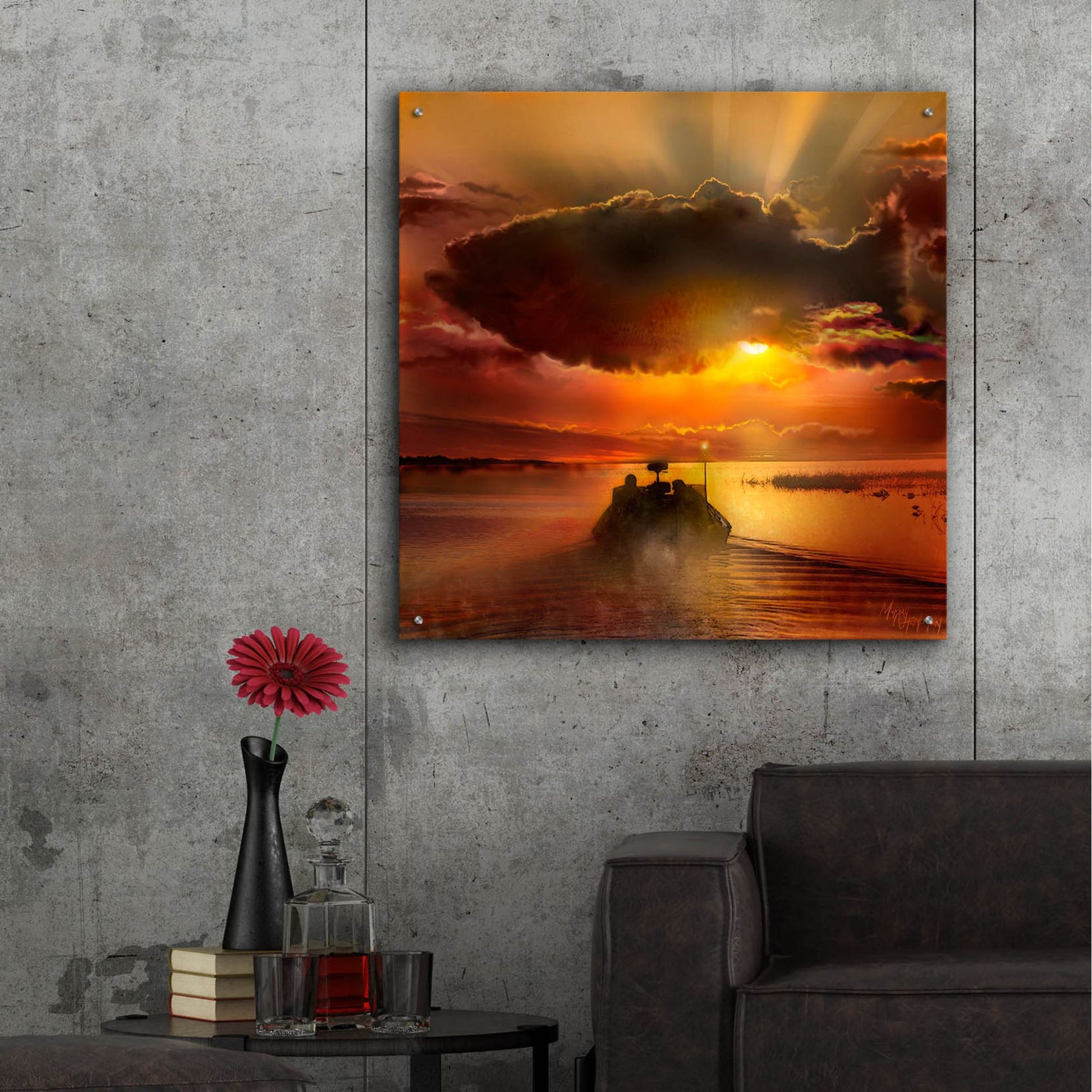 Epic Art 'The Morning Bite' by Murray Henderson Fine Art, Acrylic Glass Wall Art,36x36