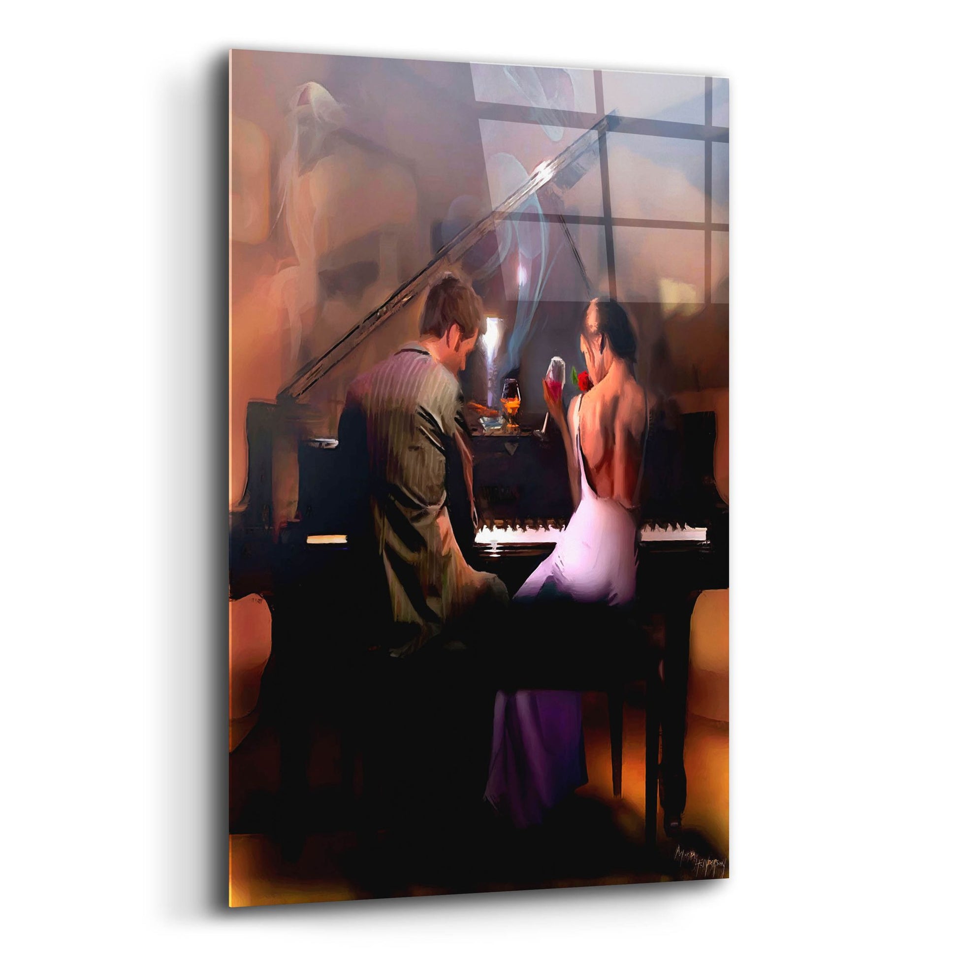 Epic Art 'Cigar Bar Love' by Murray Henderson Fine Art, Acrylic Glass Wall Art,12x16