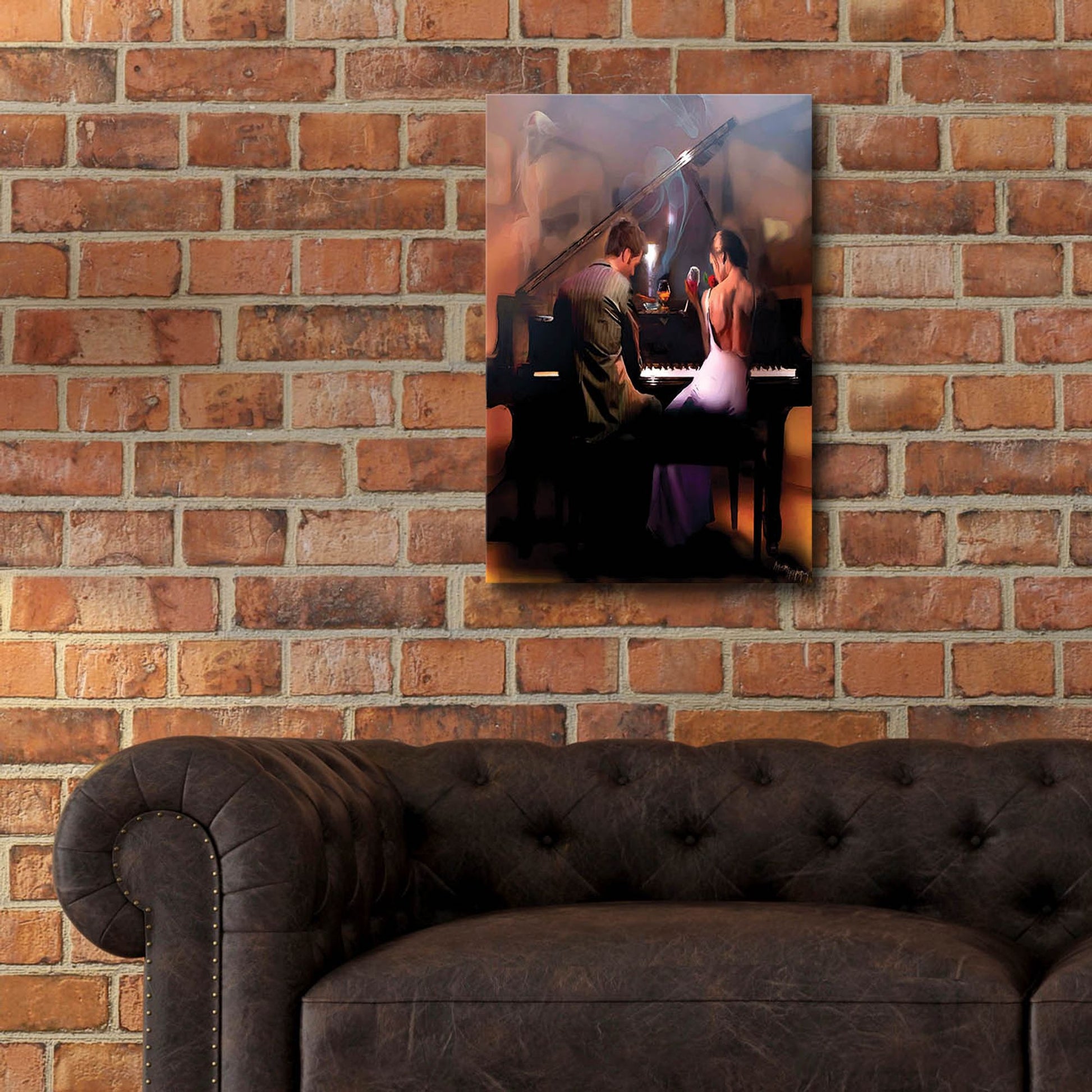 Epic Art 'Cigar Bar Love' by Murray Henderson Fine Art, Acrylic Glass Wall Art,16x24