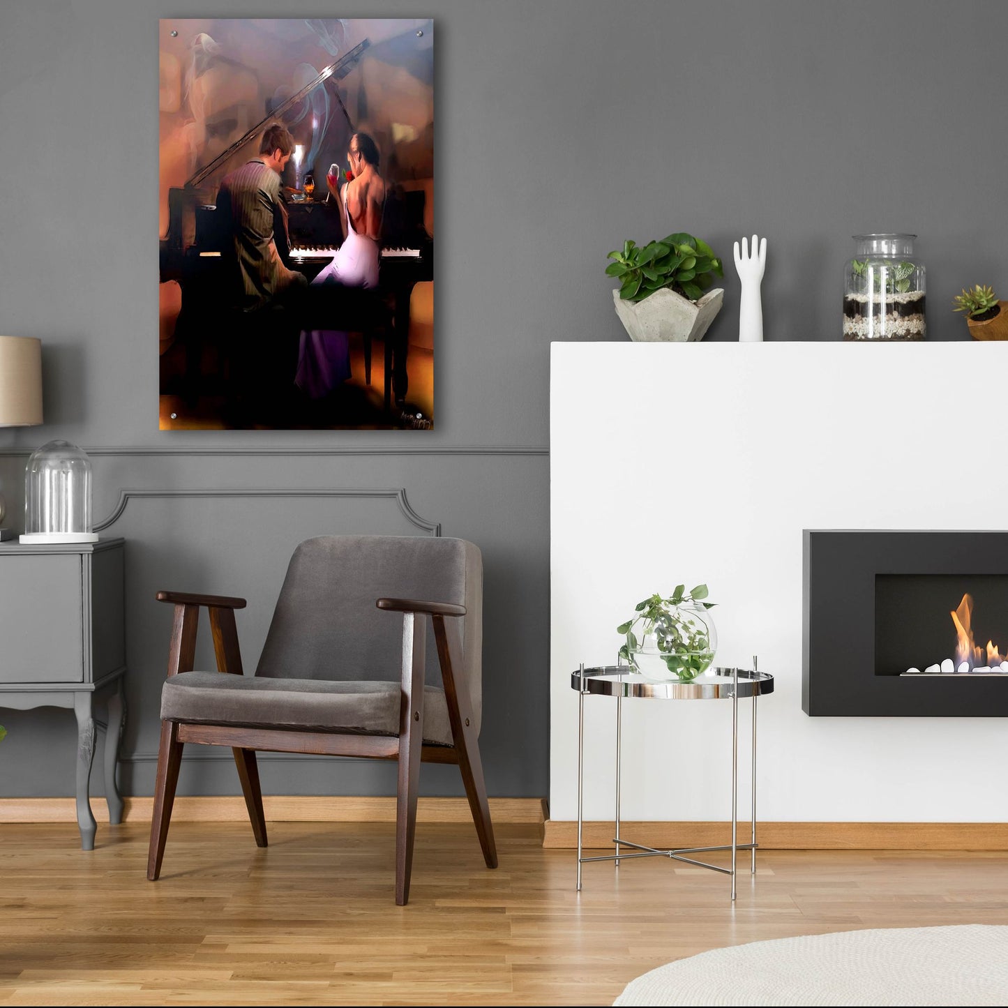 Epic Art 'Cigar Bar Love' by Murray Henderson Fine Art, Acrylic Glass Wall Art,24x36