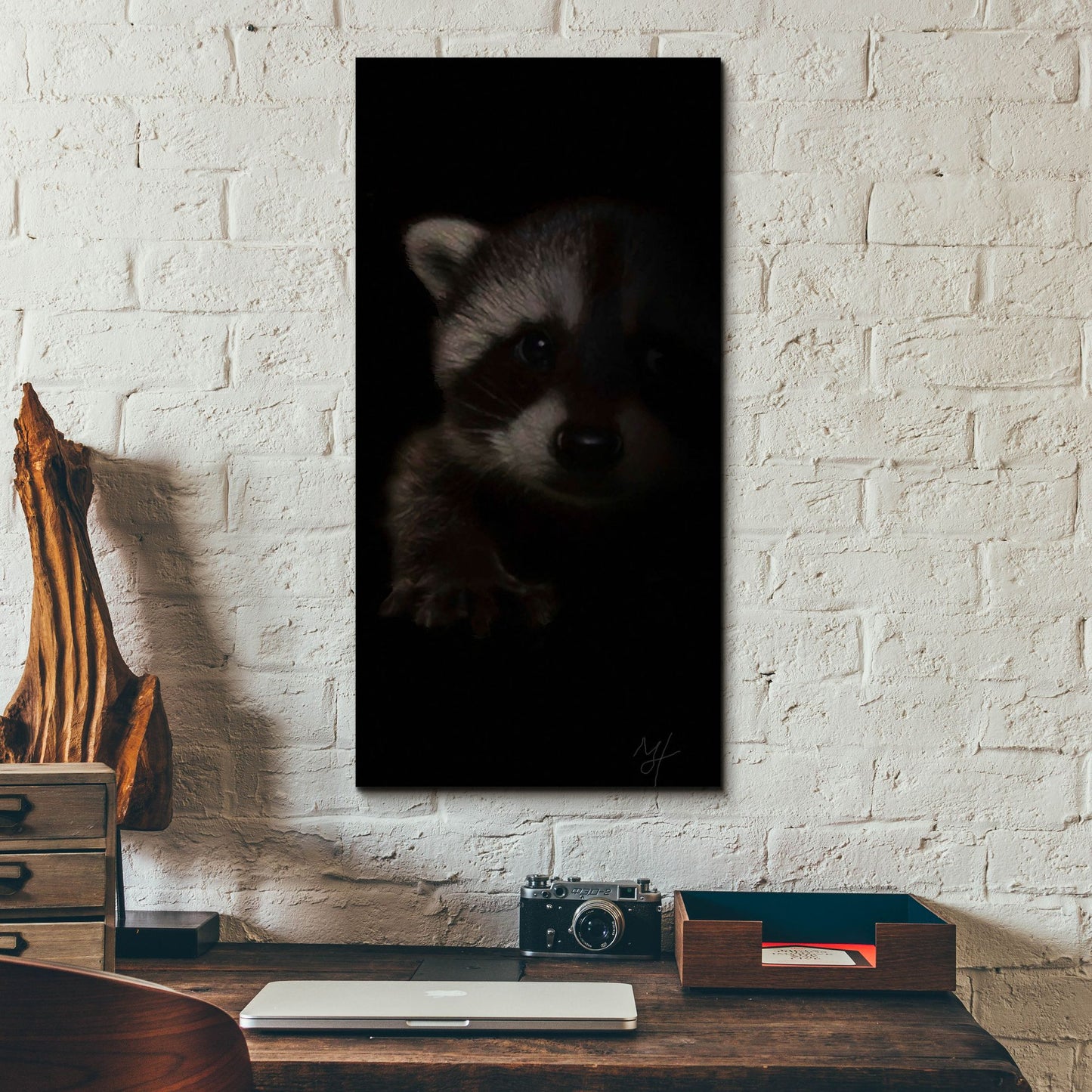 Epic Art 'Bandit' by Murray Henderson Fine Art, Acrylic Glass Wall Art,12x24