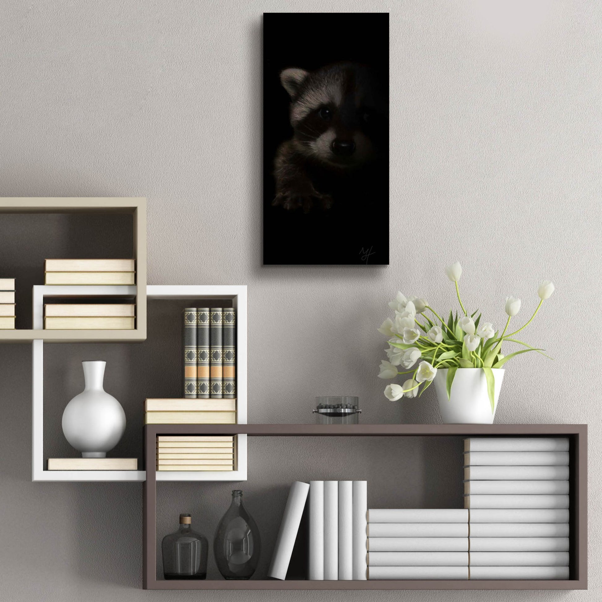 Epic Art 'Bandit' by Murray Henderson Fine Art, Acrylic Glass Wall Art,12x24