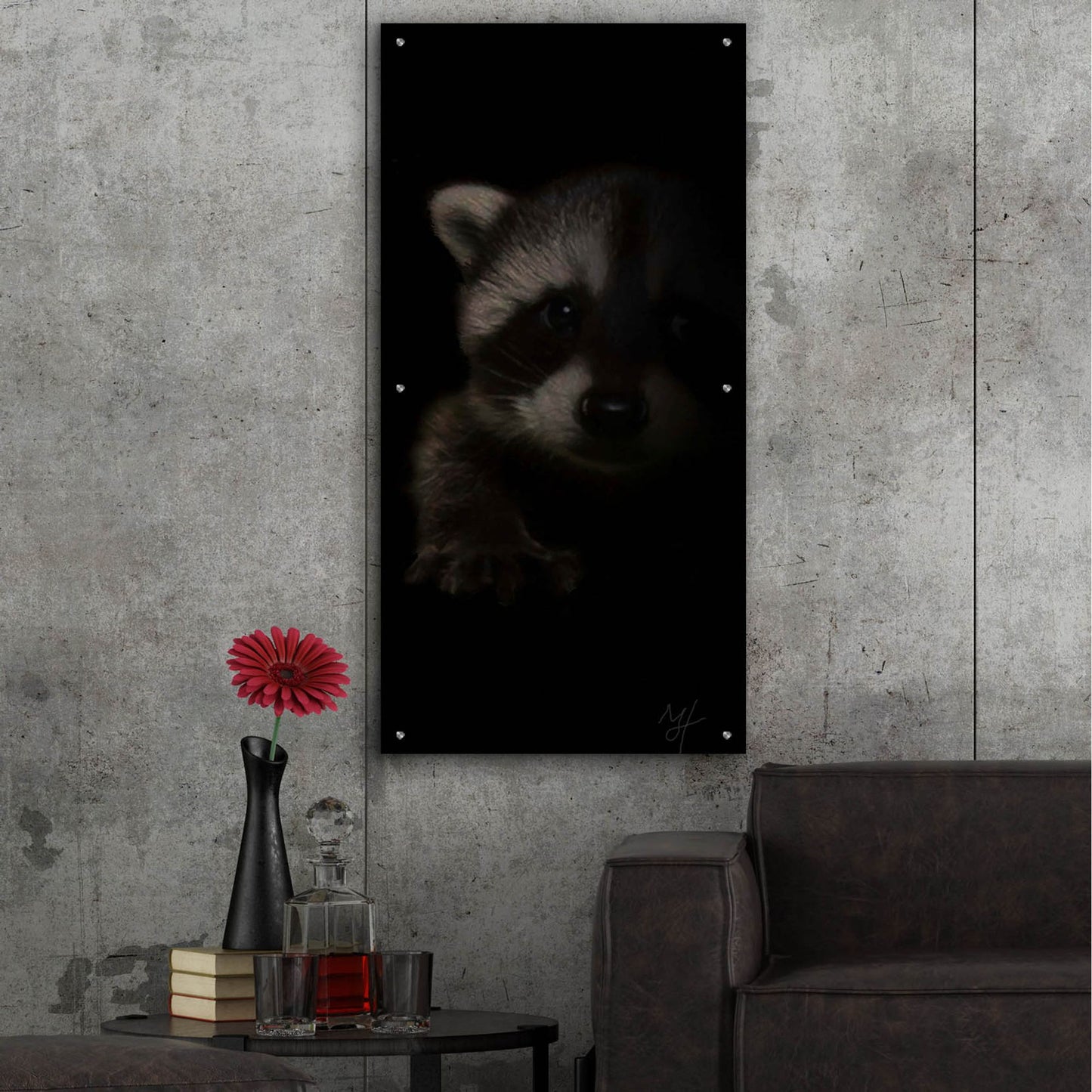 Epic Art 'Bandit' by Murray Henderson Fine Art, Acrylic Glass Wall Art,24x48