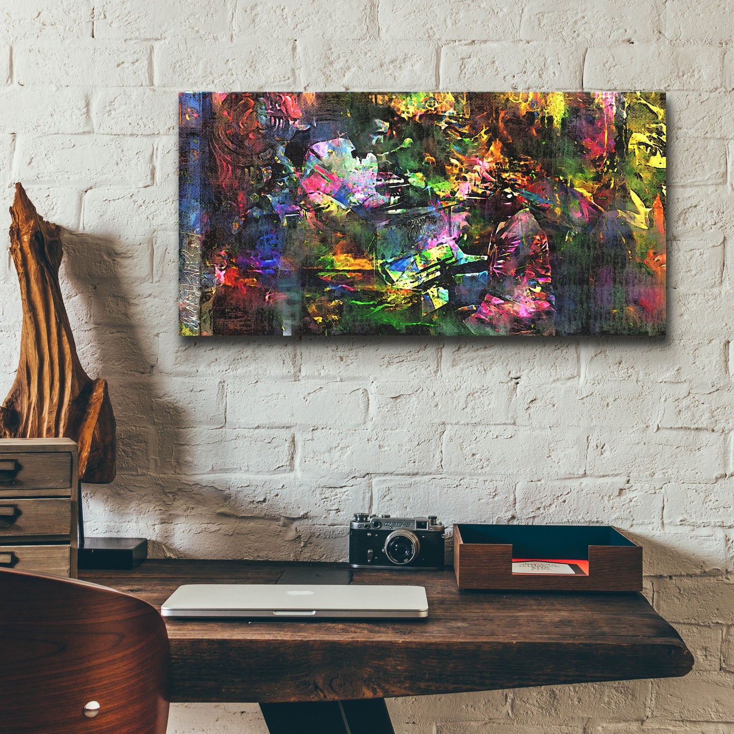 Epic Art 'Play It Again Samprint' by Murray Henderson Fine Art, Acrylic Glass Wall Art,24x12